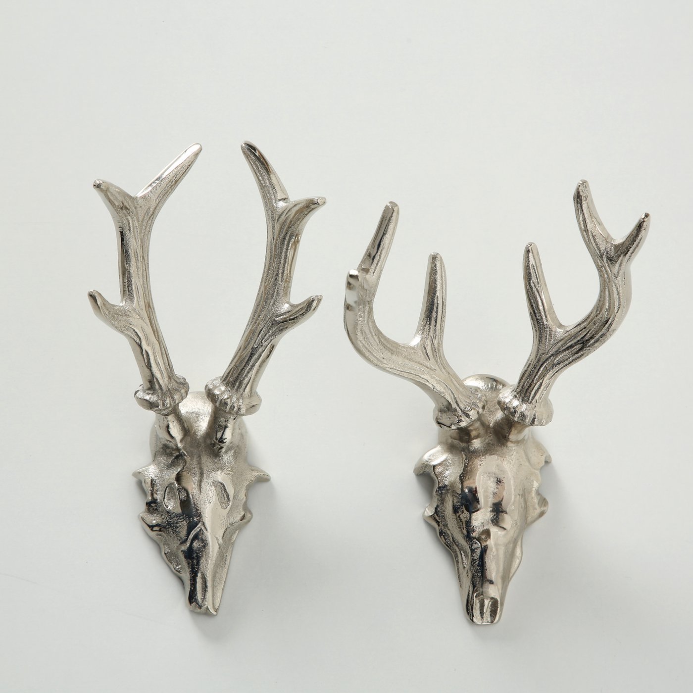 Image of Wall Object Antlers 2pcs Set - Wall Decoration Aluminum Gloss, Modern Wall Ornament Animal Head Decoration, Stylish Wall Decoration . 16x15x13 Cm For Living Room, Dining Room, Hallway & Office