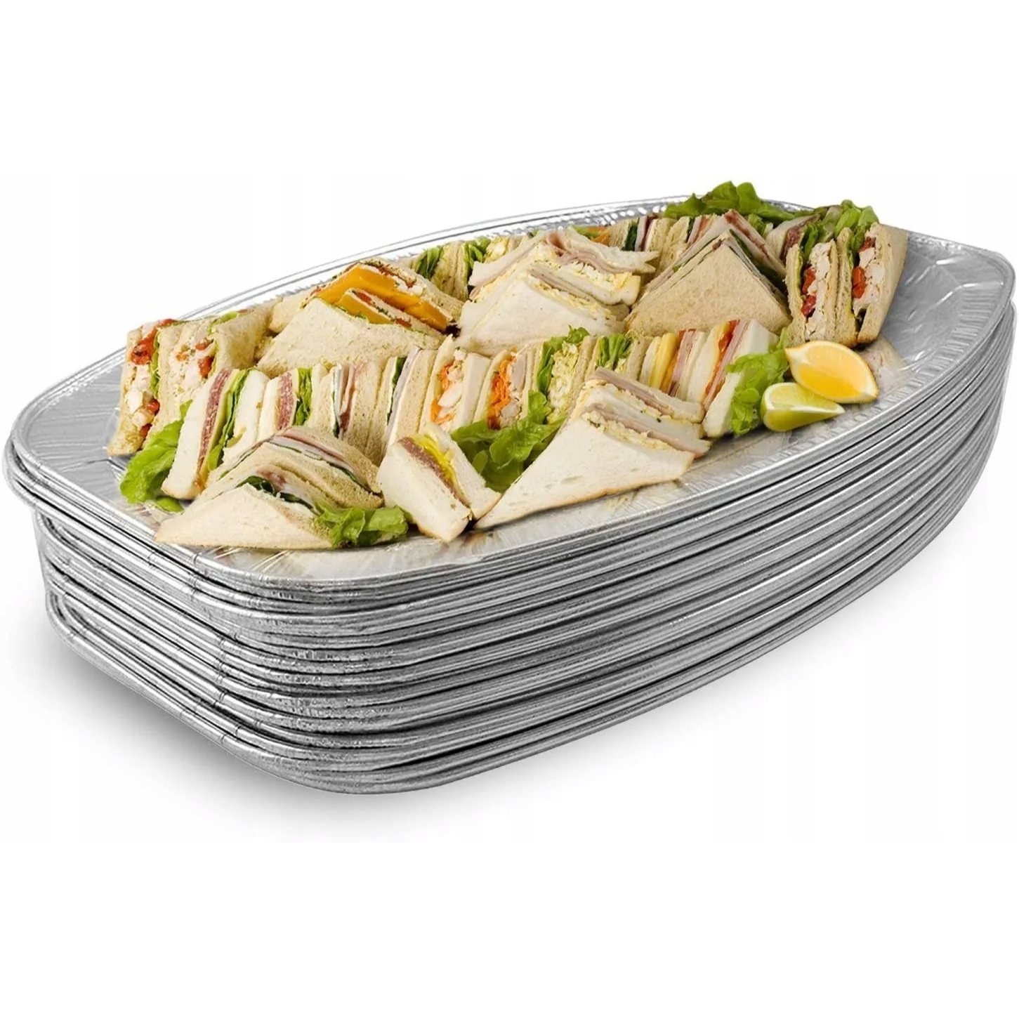 Disposable Aluminum Dishes, Trays, Half Trays, Grill Trays, 24 X 35 Cm, 10 Pcs