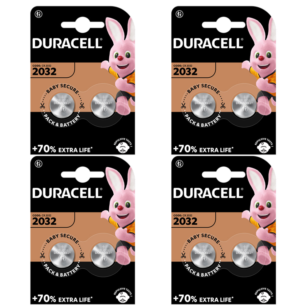 TEMU Pack Of 8 Duracell Cr2032 Lithium 3v Batteries For Watches And Car Keys