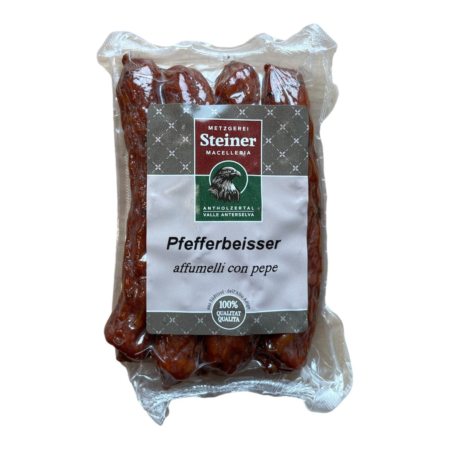 Masonry Sausages Pfefferbeisser Steiner 4pcs - Approx. 125 Gr.
