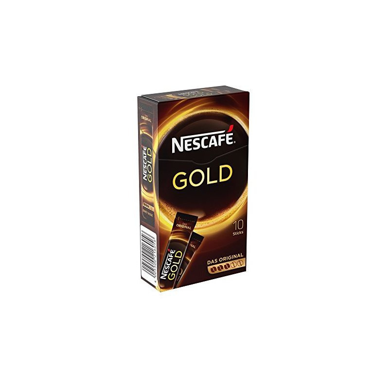 Nescafé Gold Original, Instant Coffee, Folding Box With 10 X 2g Sticks (5-pack)