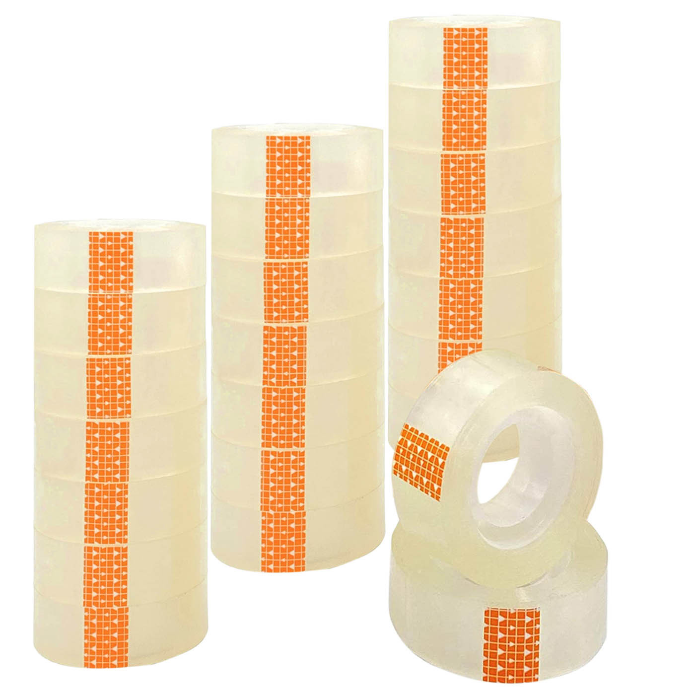TEMU Celo Cinta Adhesiva Trasparente Extrafuerte12,24,48 Rollos 18mmx35m,Cinta Adhesiva para Uso para el Colegio, el Hogar y