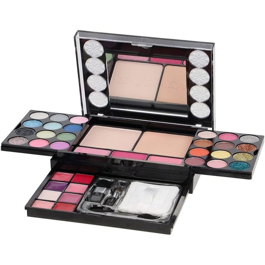 TEMU Uk Local Seller - Diamonds Makeup Set – Complete Cosmetic Kit With Eyeshadows, Blushers, Lip Colors, Compact Powders, And Applicators -friendly