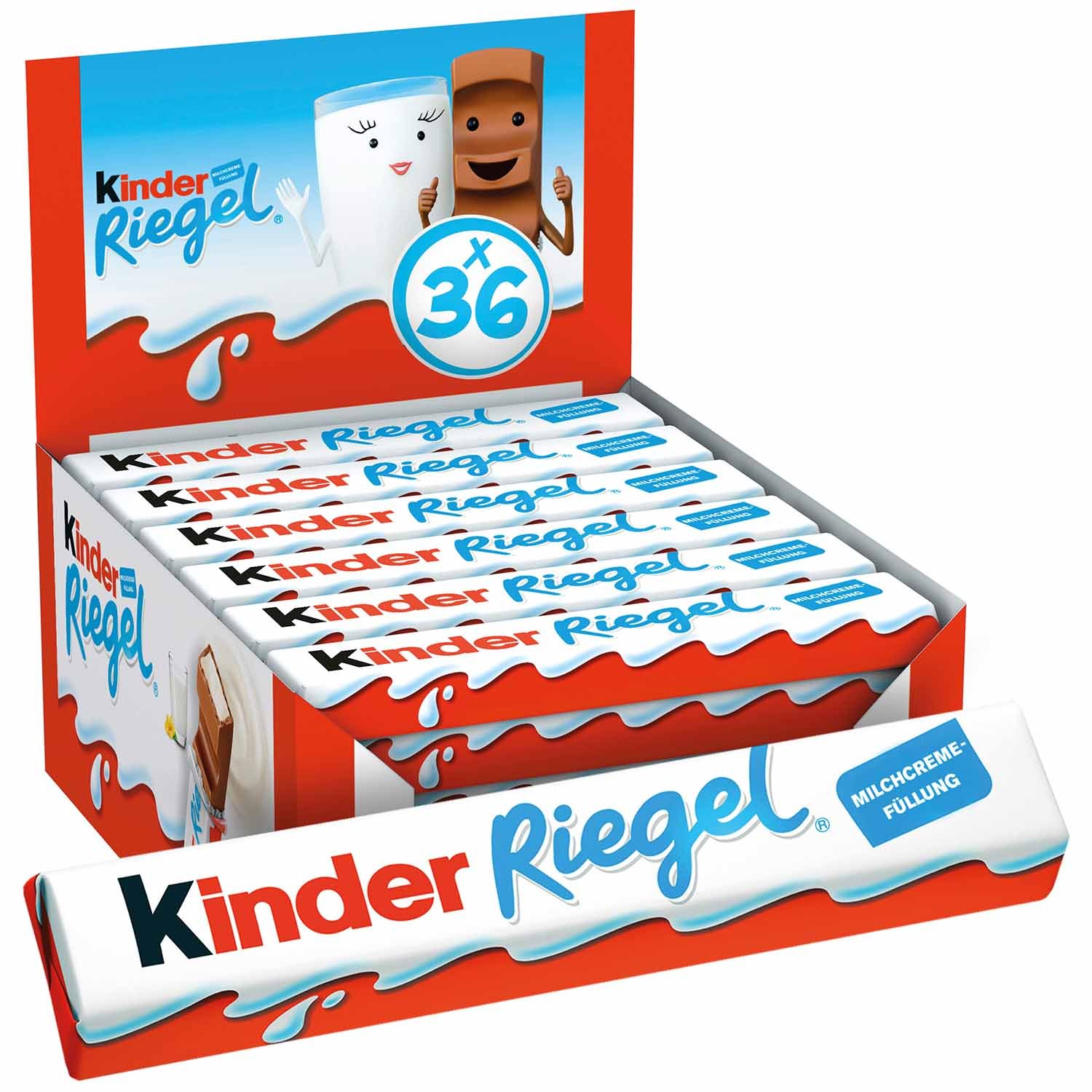 Image of Kids' Bars 36-pack | Milk Chocolate With Creamy Milk Filling | Stock Pack For Snackers & Families
