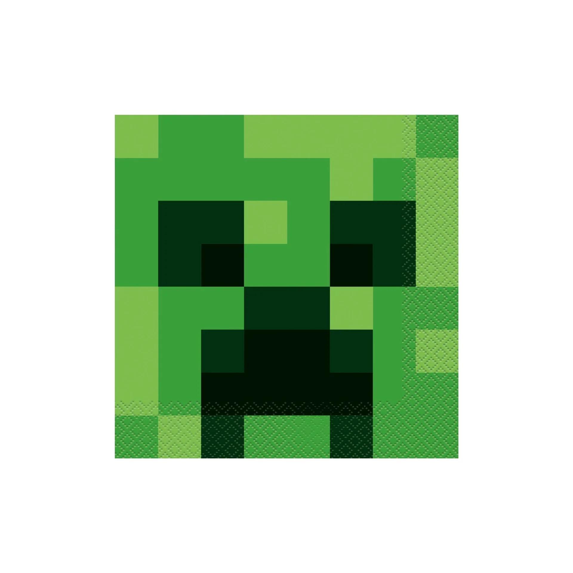 TEMU Servilletas de Minecraft – Servilletas de papel para fiestas de 33x33 cm (20 unidades)