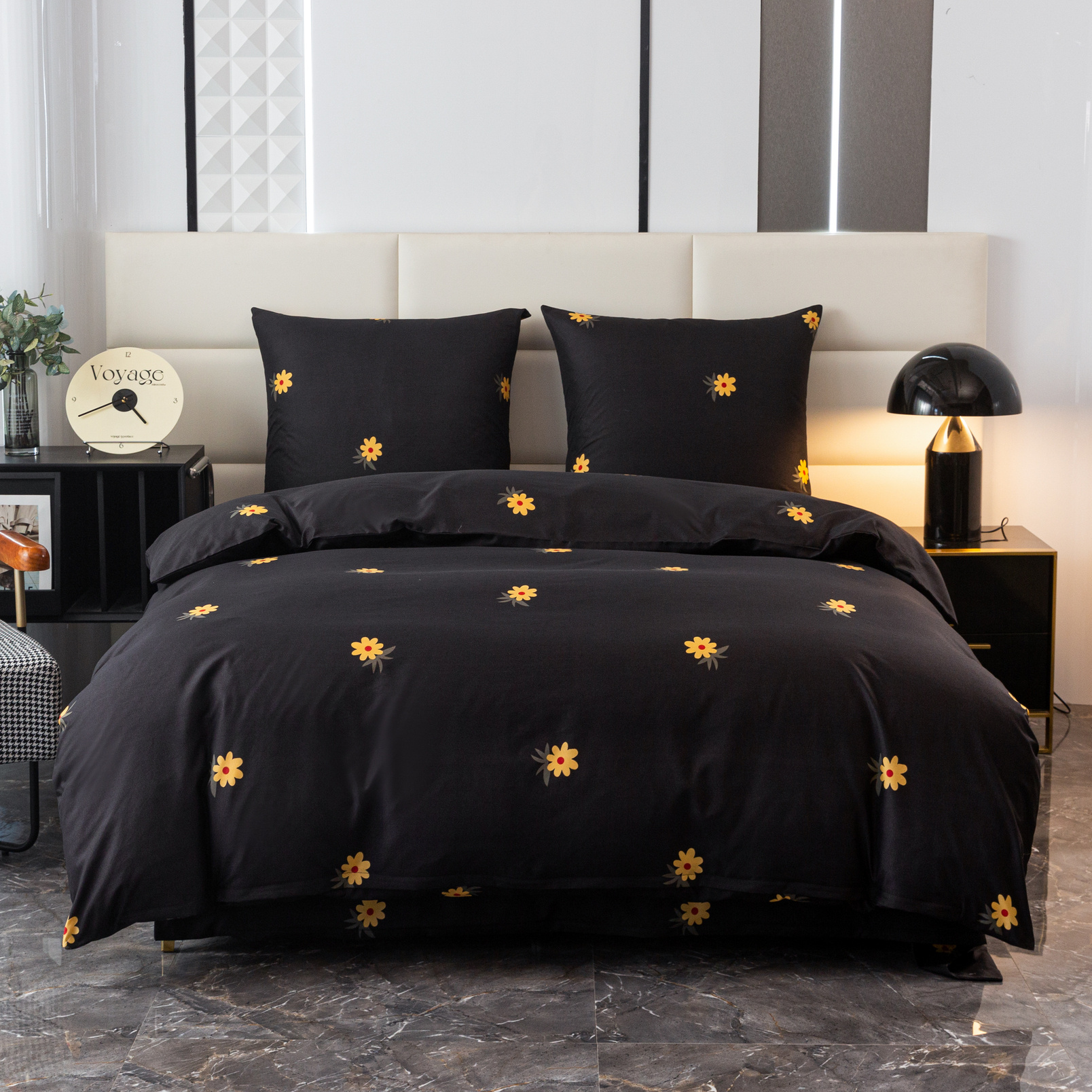 TEMU Stilvolles Bettwäsche-Set in trendiger Farbe, um Ihr Schlafzimmer zu verwandeln! Enthält: 1 Bettbezug + 2 Kissenbezüge (ohne Füllung). Weicher,