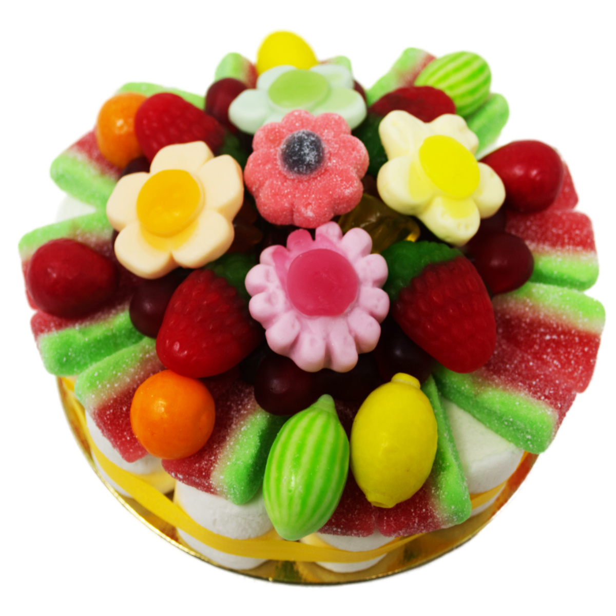 Image of Fruit Gummy Summer Dream Cake With Fruit Gummies And Chewing Gum, 600g
