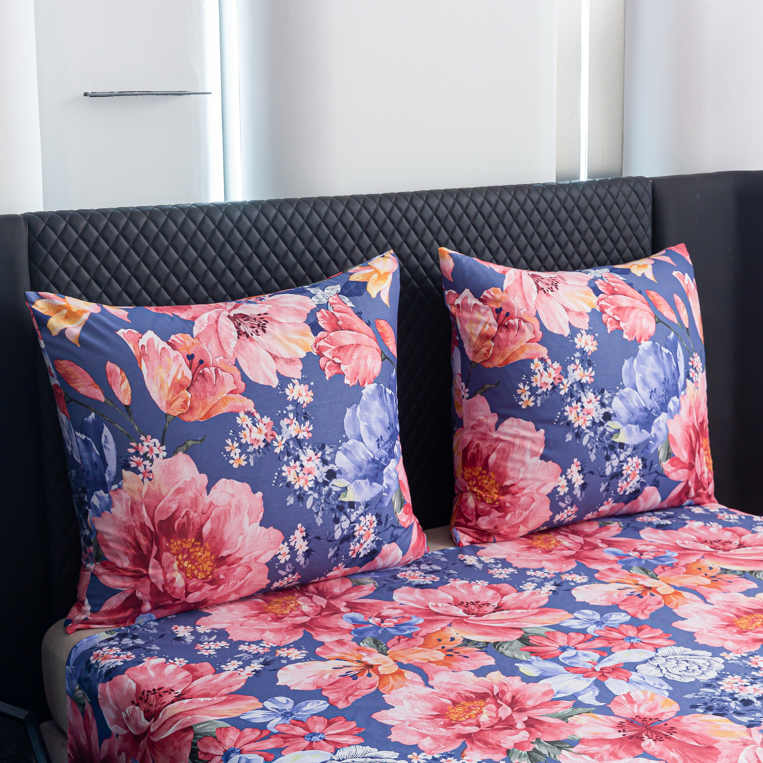 TEMU Parure de lit dans une couleur tendance pour transformer votre chambre ! : 1 housse de couette + 2 taies d'oreiller ( rembourrage). Tissu et