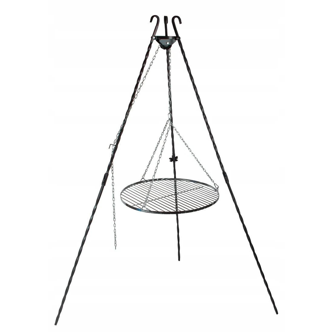 Grill Tripod + Fire Pit Grate Stainless Steel 60cm Garden 3: retailer-supplied image