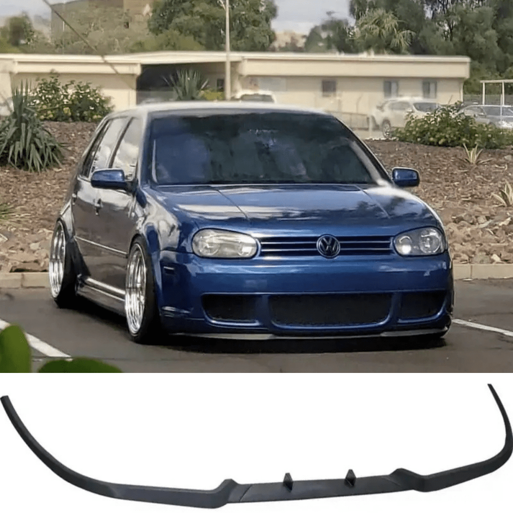 Universal Front Bumper Lip Diffuser For Vw Golf 4 R32 Iv Euro Spoiler