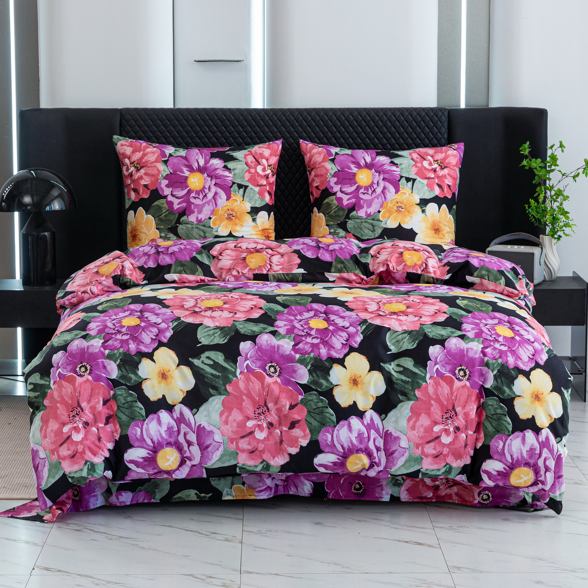 TEMU ¡Un conjunto de ropa de cama elegante en un color moderno que cambiará tu dormitorio! El conjunto : 1 de edredón + 2 fundas de almohada (sin