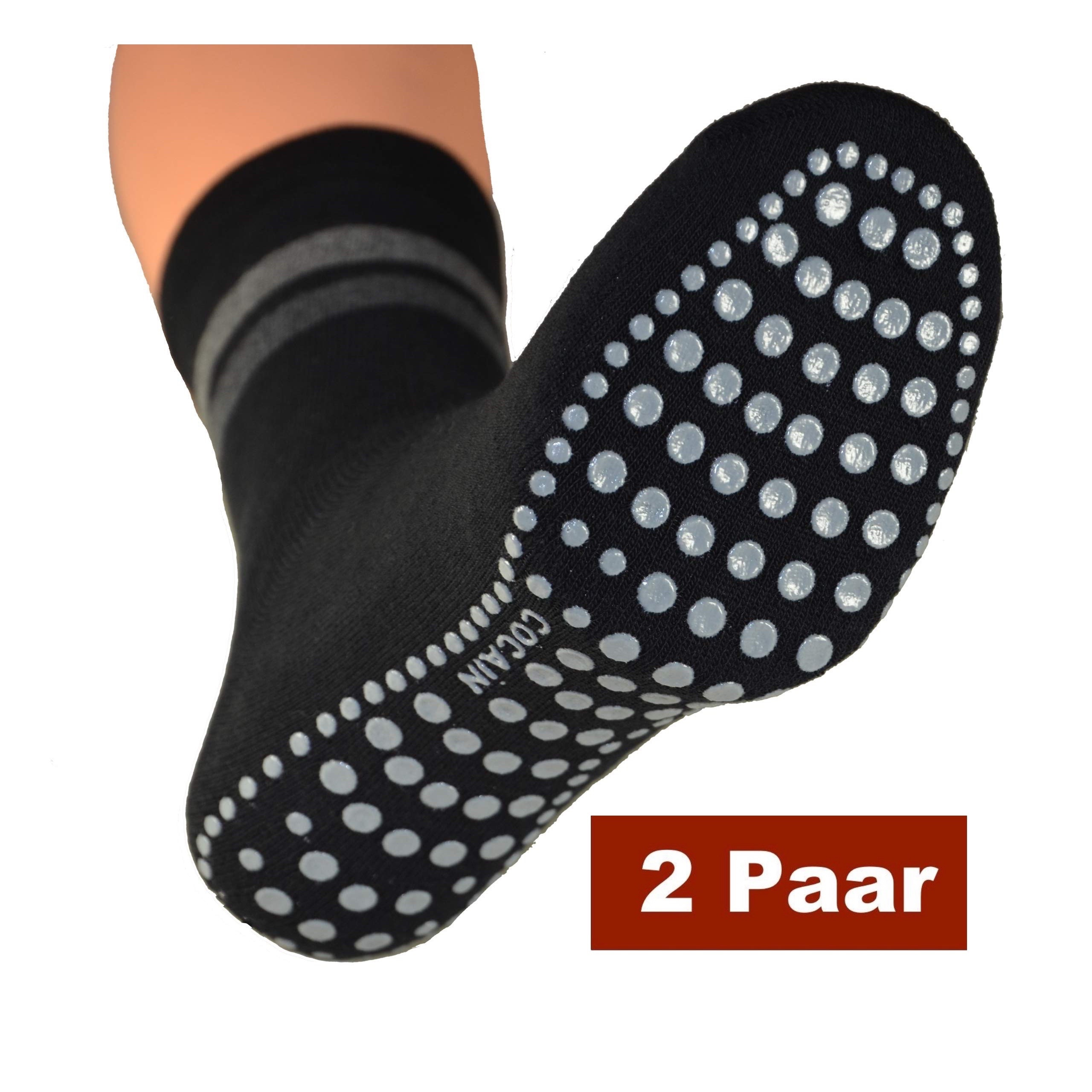 Image of Of Anti-slip Socks, Size 39-42, Unisex, Women's & Men's Socks, Abs Without Rubber, Stop Socks, Sports Socks, Black, Blue, , Leisure, Home Socks, Yoga Pilates Unisex