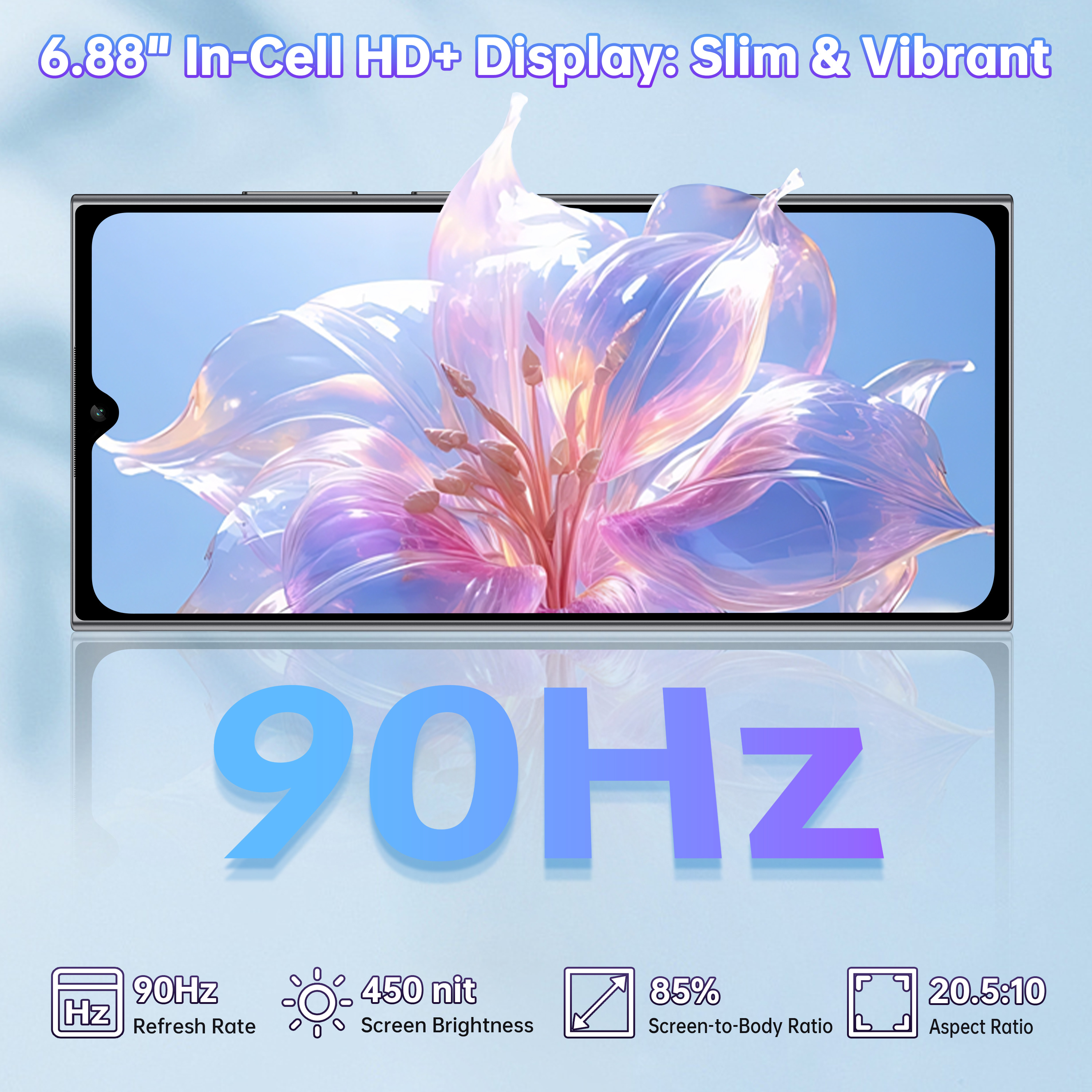OUKITEL C61 Pro Android 15 Mobile Phones - 6.88