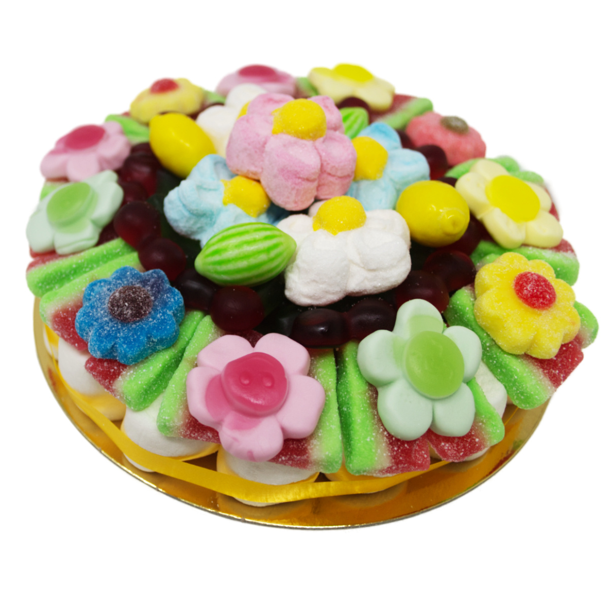 Image of Fruit Gummy, Summer Fruit Dream Cake Shape, Containing Fruit Gummy And Chewing Gum, 750g