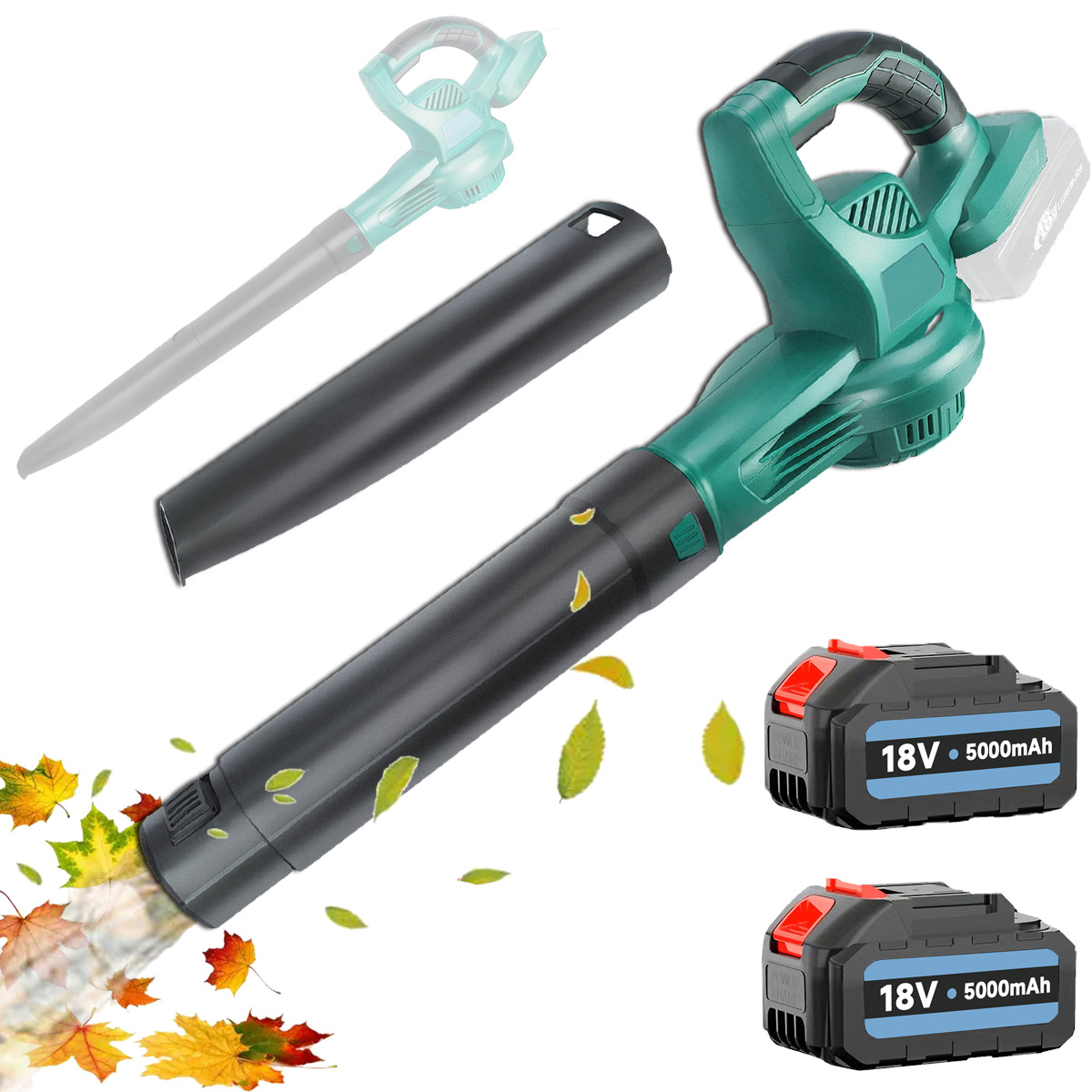 TEMU Cordless Leaf Blowers Electric Leaf Blowers,heavy Duty Cordless Leaf Blower Handheld Powerful Blower Clear Gardens, Patios, Gutters,