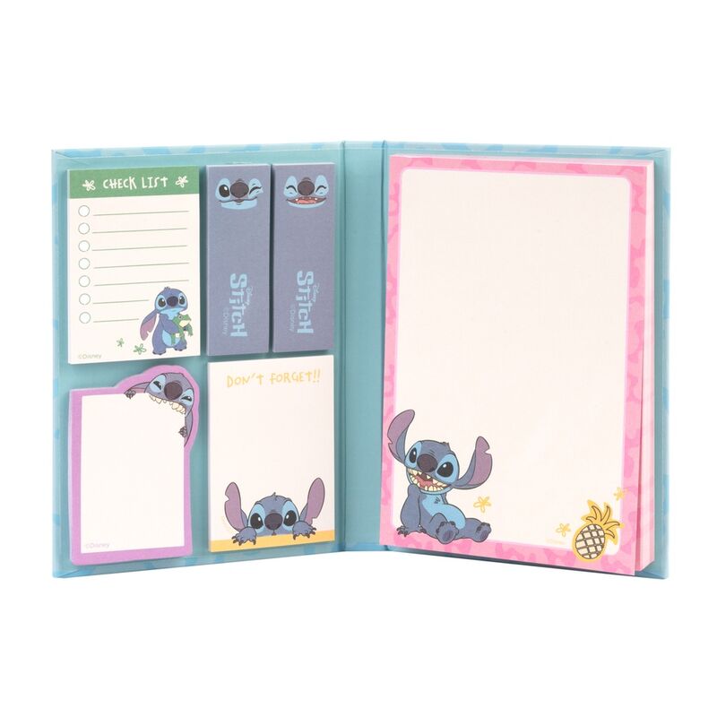Blocos de notas e autocolantes Stitch