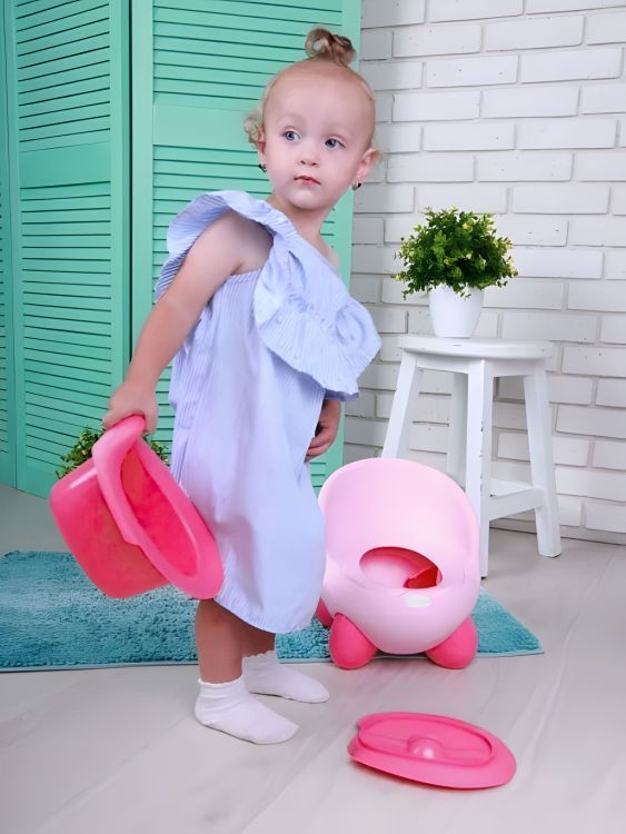 Dječja kahlica, prijenosna WC daska za djecu, uklonjivi umetak, protuklizne gumene noge, lagana mobilna WC školjka, učenje korištenja WC-a, stabilna konstrukcija, profilirano naslonište.