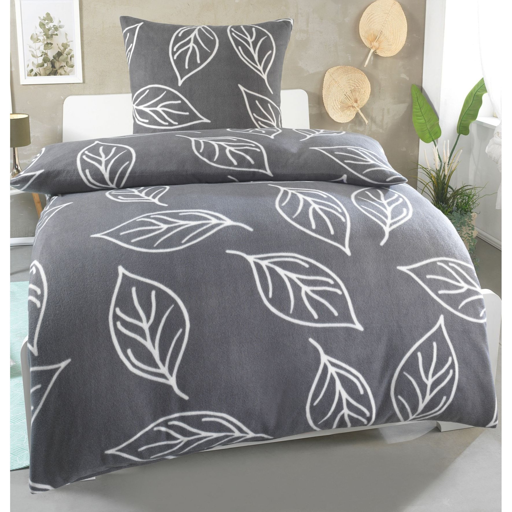 Fleece Bedding Set – & Warm, Thermal Winter Duvet Cover & Pillowcase With Zipper, 60°c Washable, Hypoallergenic – Set Sizes: 135×200 + 80×80 | 155×220 + 80×80 | 200×200 + 2× 80×80