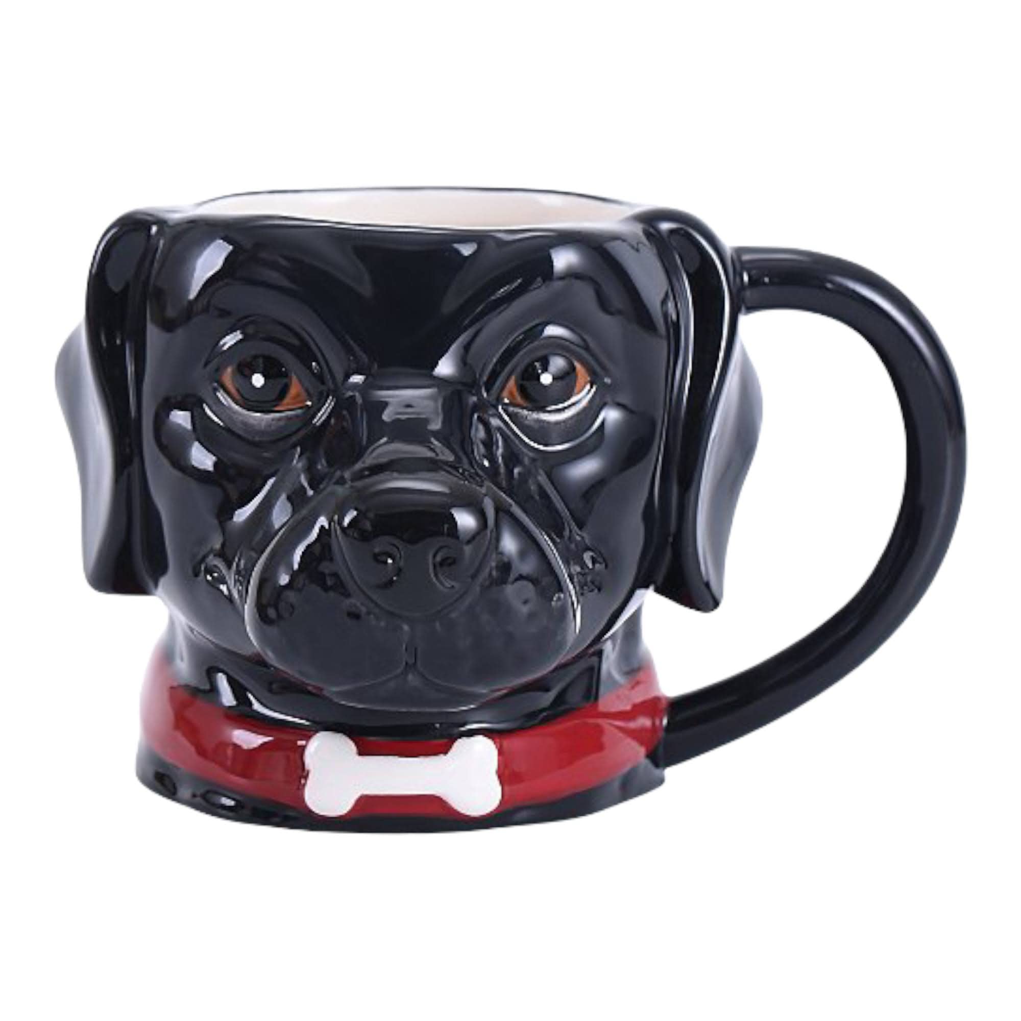 TEMU 3d Ceramic Mug - 400ml Novelty Dog Cup For Beverages, Tea, Coffee, And Hot Chocolate