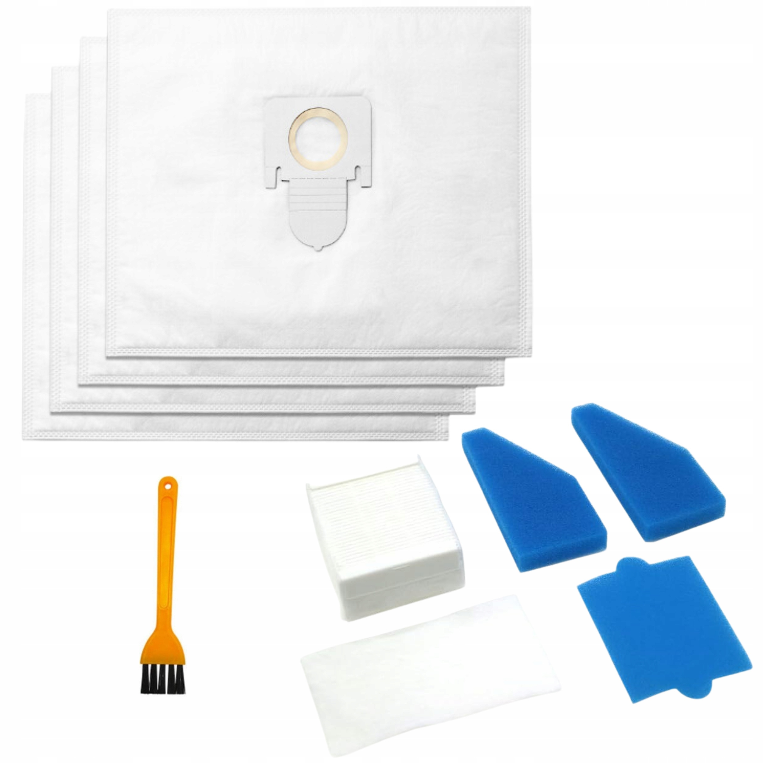 Image of Hepa Filter Set For Thomas Aqua+ Xt/xs Vacuum, 5 Filters, 4 Bags, Cleaning Accessories, Ideal For Allergy Sufferers, Washable, Replacement, High Quality