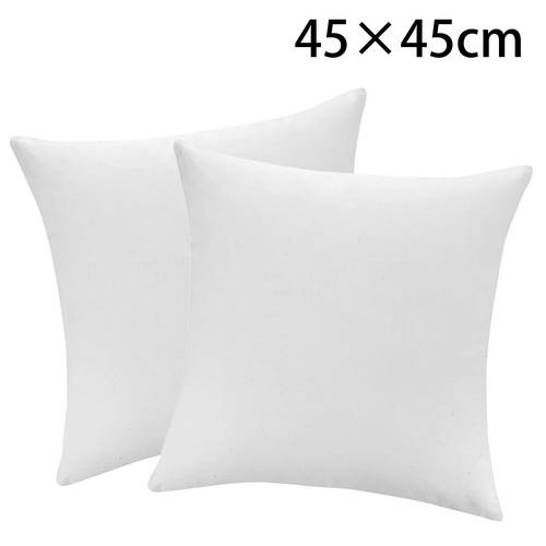 high recovery silicone fiber filling cushion 2 4 units 100 polyester cover non deformable hypoallergenic soft plush breathable fits all covers