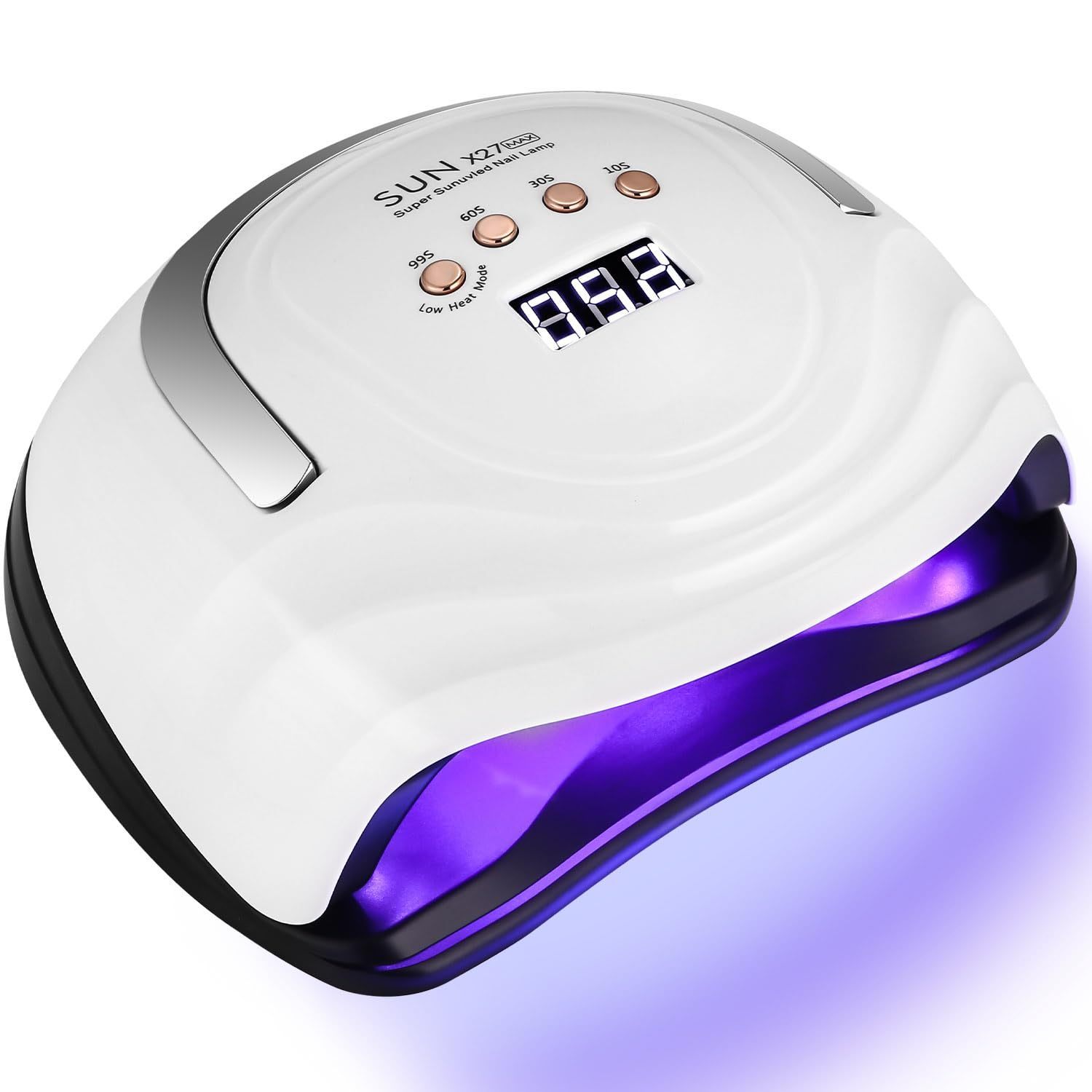 E-shop UV-Lampe für Nägel, 380 W LED-Lampe Gel-Nägel für Gel-Politur mit Digitalanzeige, 81 Stück Lampeperlen, Automatischer Sensor, 4