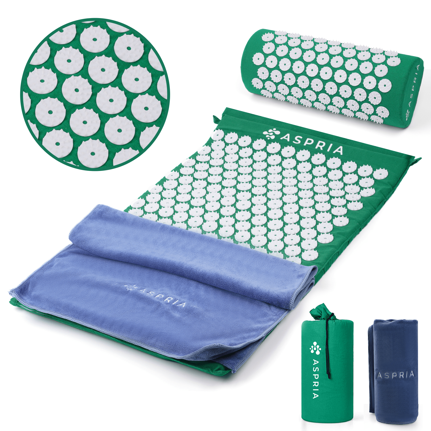 TEMU Akupunktur-massage-matte, Akupunktur-massage-kissen, Yoga-matte, Akupunktur-massage-matte, Akupunktur-matte, Akupunktur-massage-kissen + Matte +