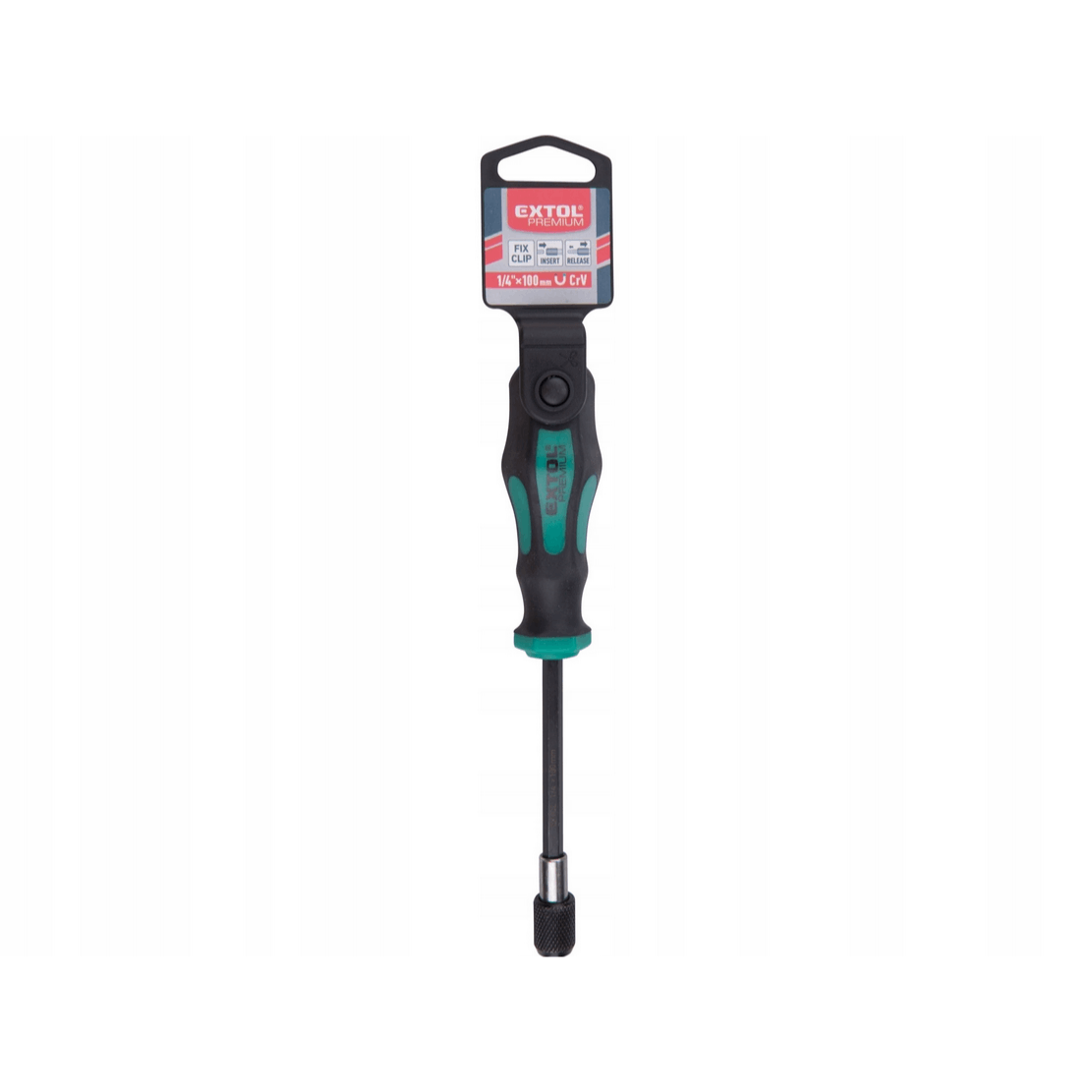 Knob 1/4 Screwdriver For Bits Extol Premium Magnetic Handle Grip