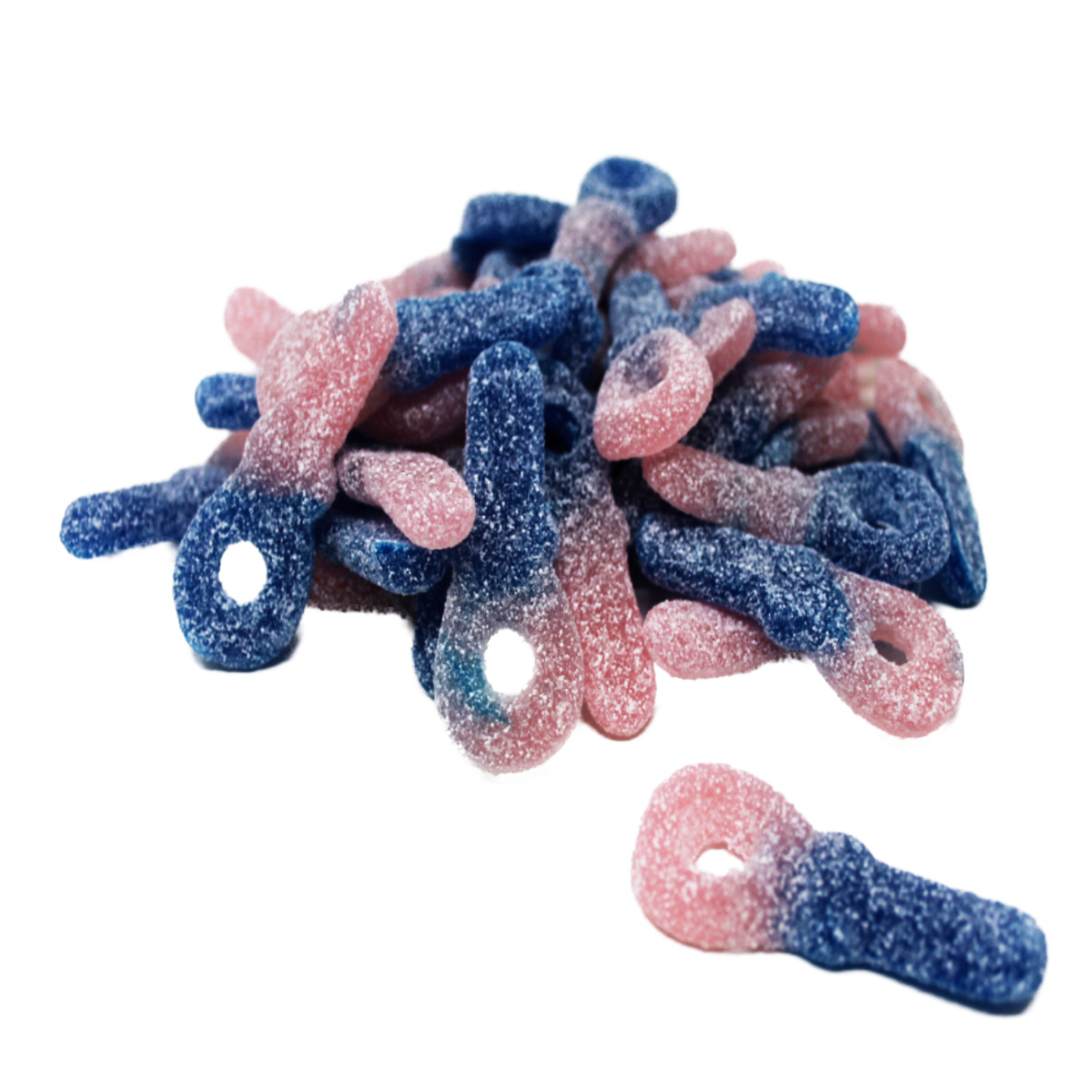Image of Frisia Fruit Gum Sour Bubblegum Tongues Two-color Vegan 1000g