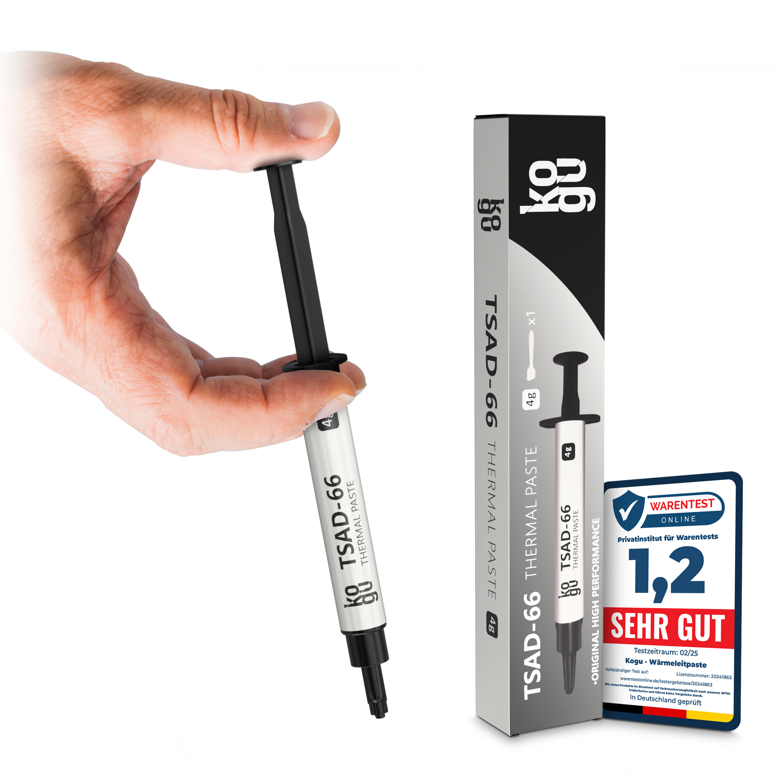 Complete Gamer Performance Thermal Paste with Spatula for All Processors And Game Consoles (CPU, GPU - PC, PS4, PS5), Very High Thermal Conductivity, Safe Application, Non-Conductive