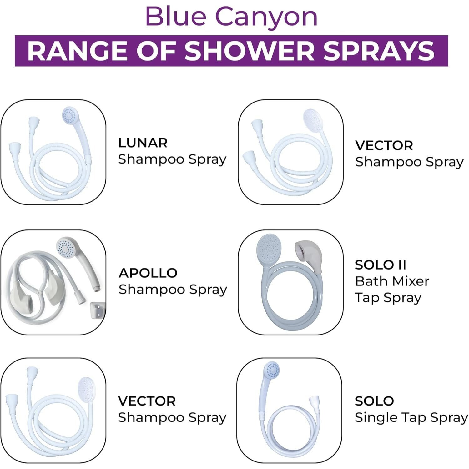 Set of 2 White Double Tap Shower Spray Attachments