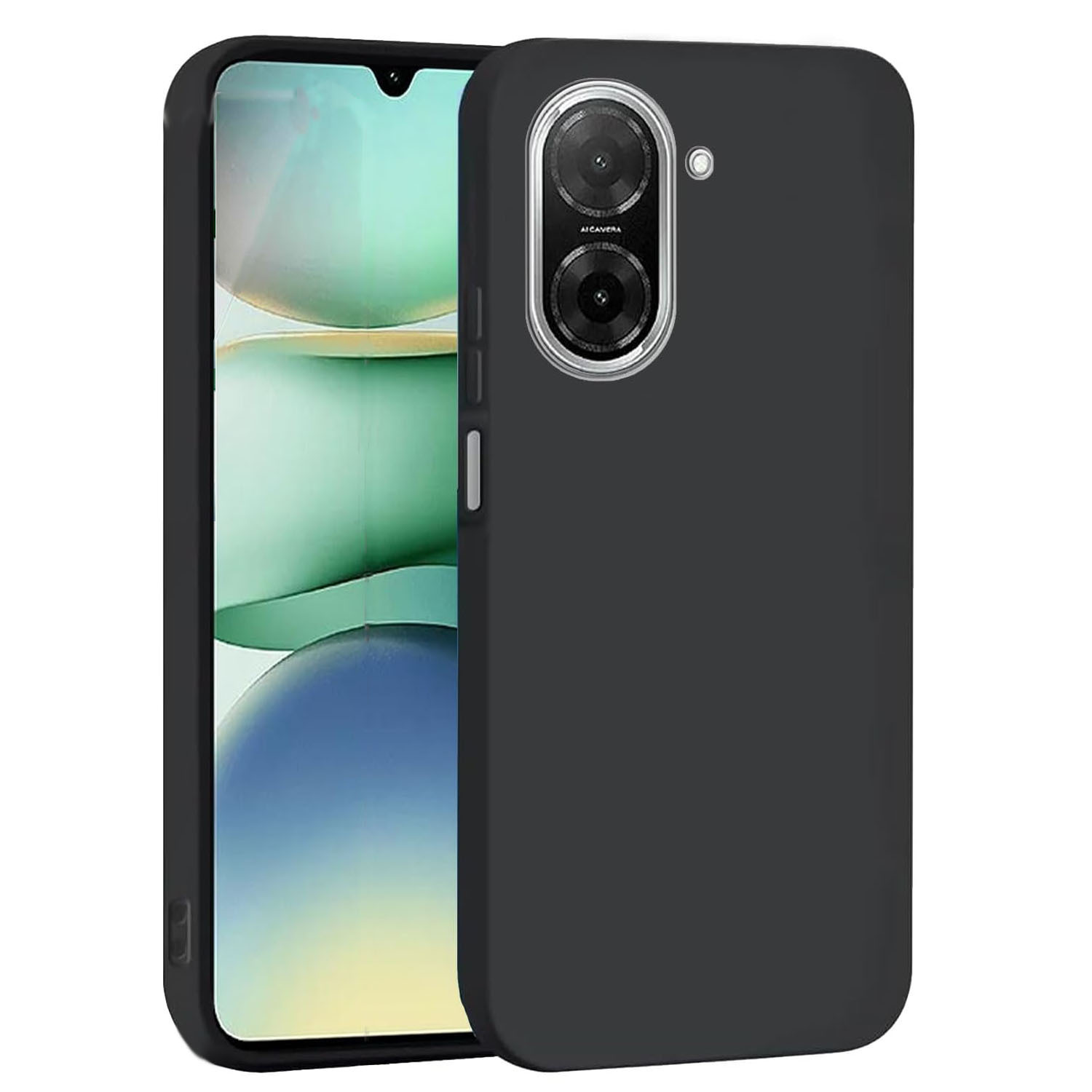 TEMU para Xiaomi Redmi A5 Carcasa Silicona Protección Delgada Mate Antihuellas TPU Gel Flexible Protector Color Negro, mle18