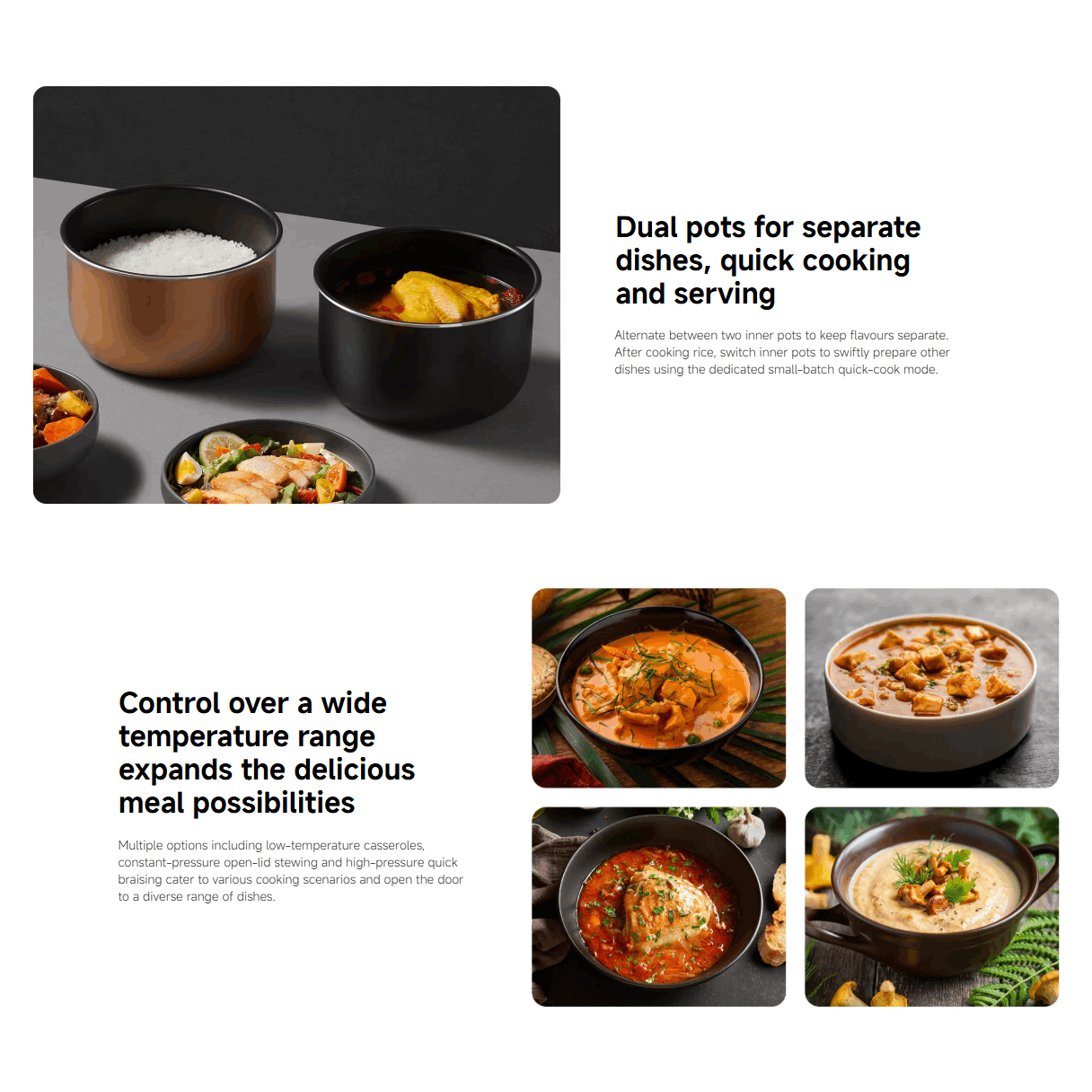 xiaomi elektrisk tryckkokare 4 8l eu 4 8l stor kapacitet två - Temu Sweden