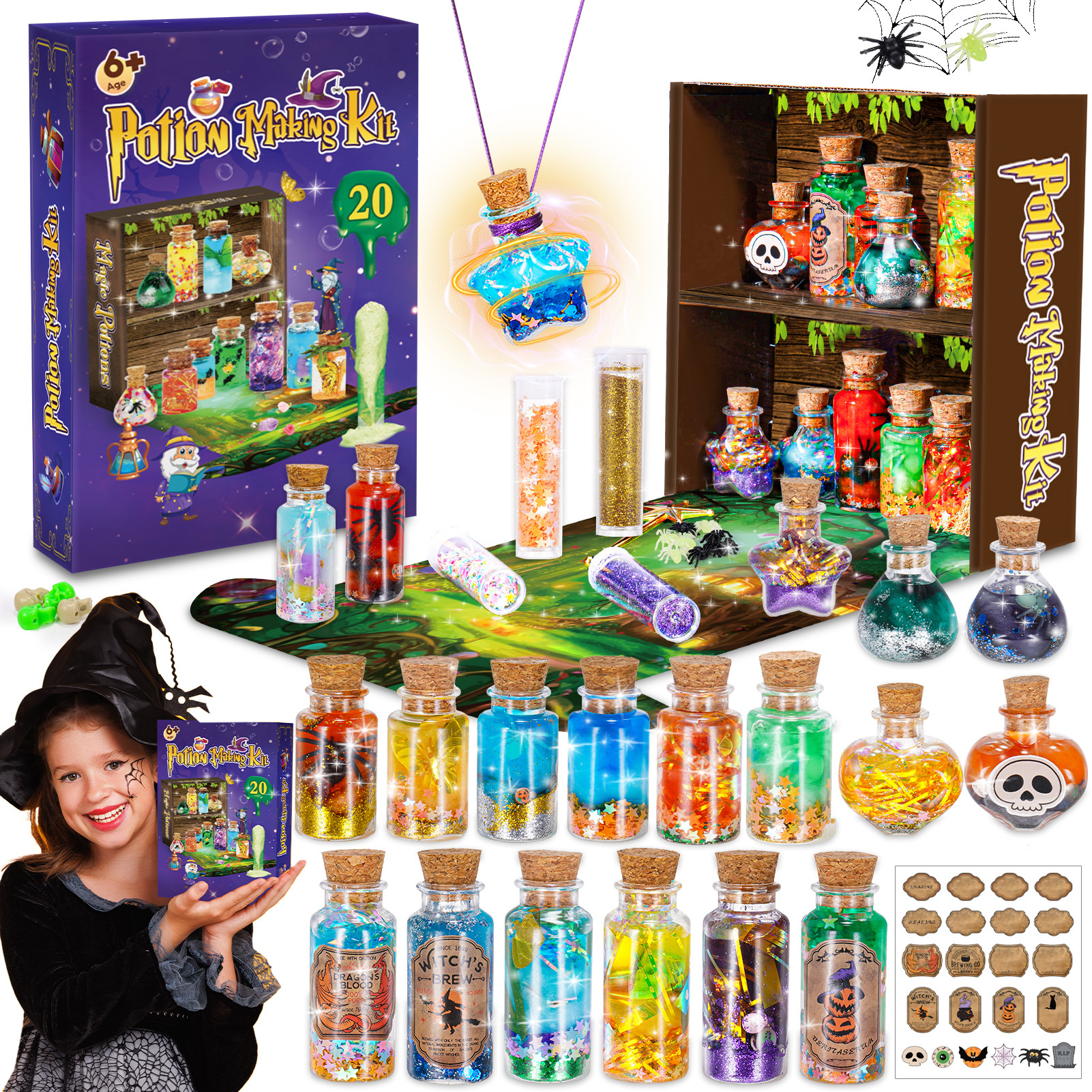TEMU Kits For Kids, Potion Making Craft Kit Girls Toys Age 6-12 Potions Kit For Kids Fairy Toys Girls Christmas Halloween Birthday Gifts