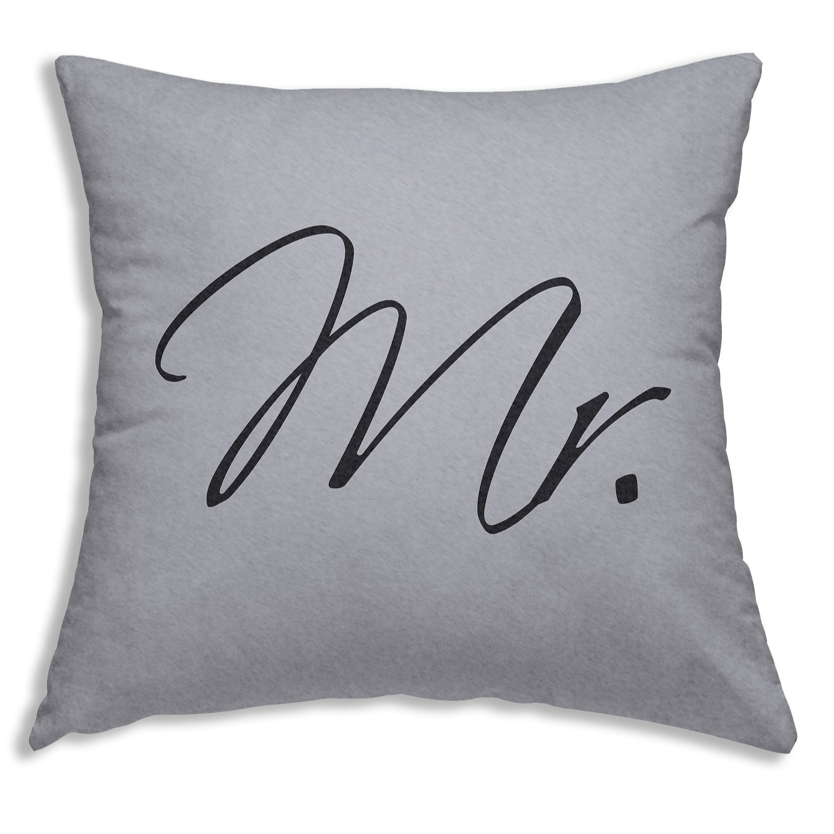 E-shop Winter Kissenbezug Kissenhülle Kopfkissen 80x80 cm Kopfkissenbezug modern Geschenk für Männer Mr. Fleece Flauschig Kuschelig Warme Weiche