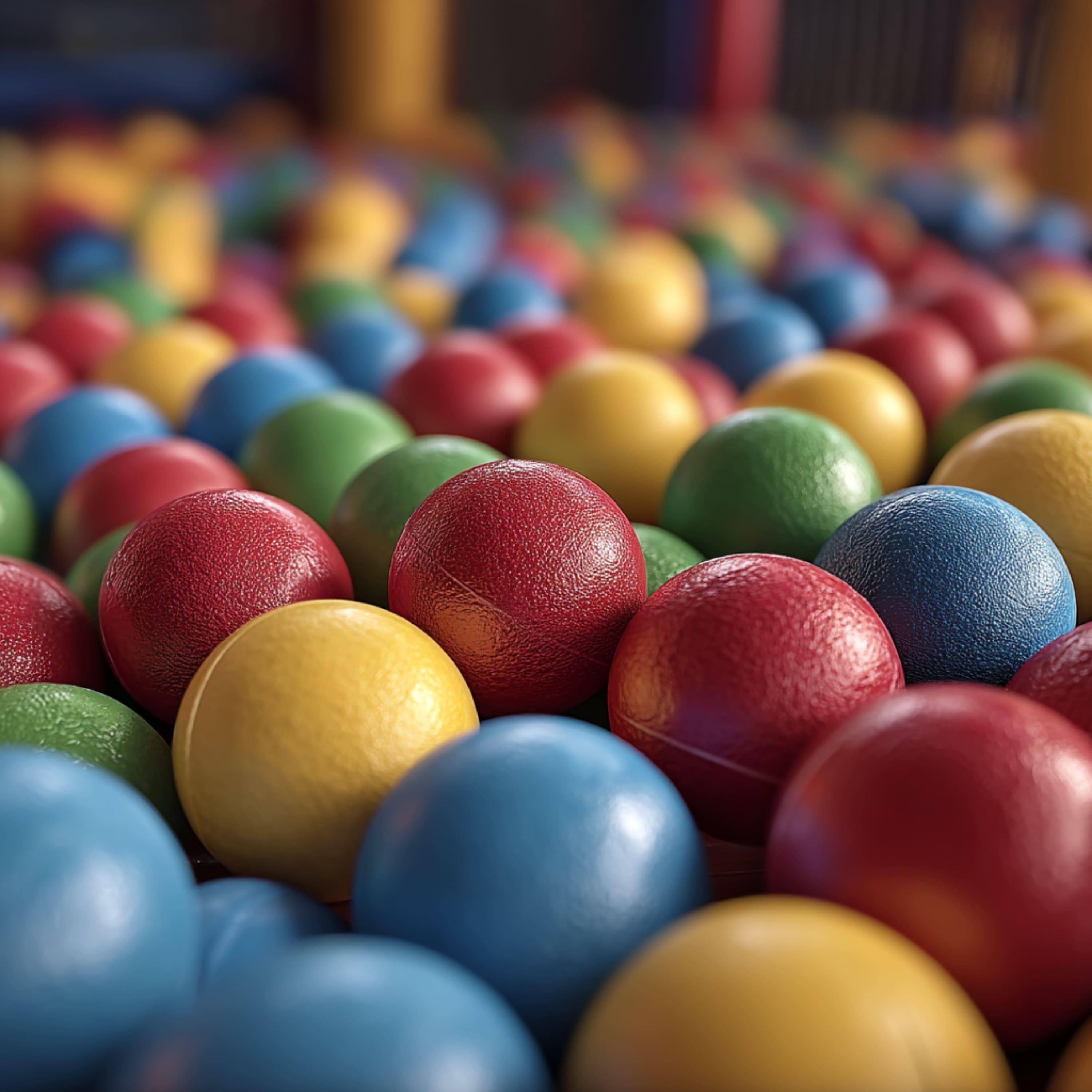 TEMU 100pcs Ball Pit Balls Play Balls Ball Pool Plastic Balls Ball Pit Metallic