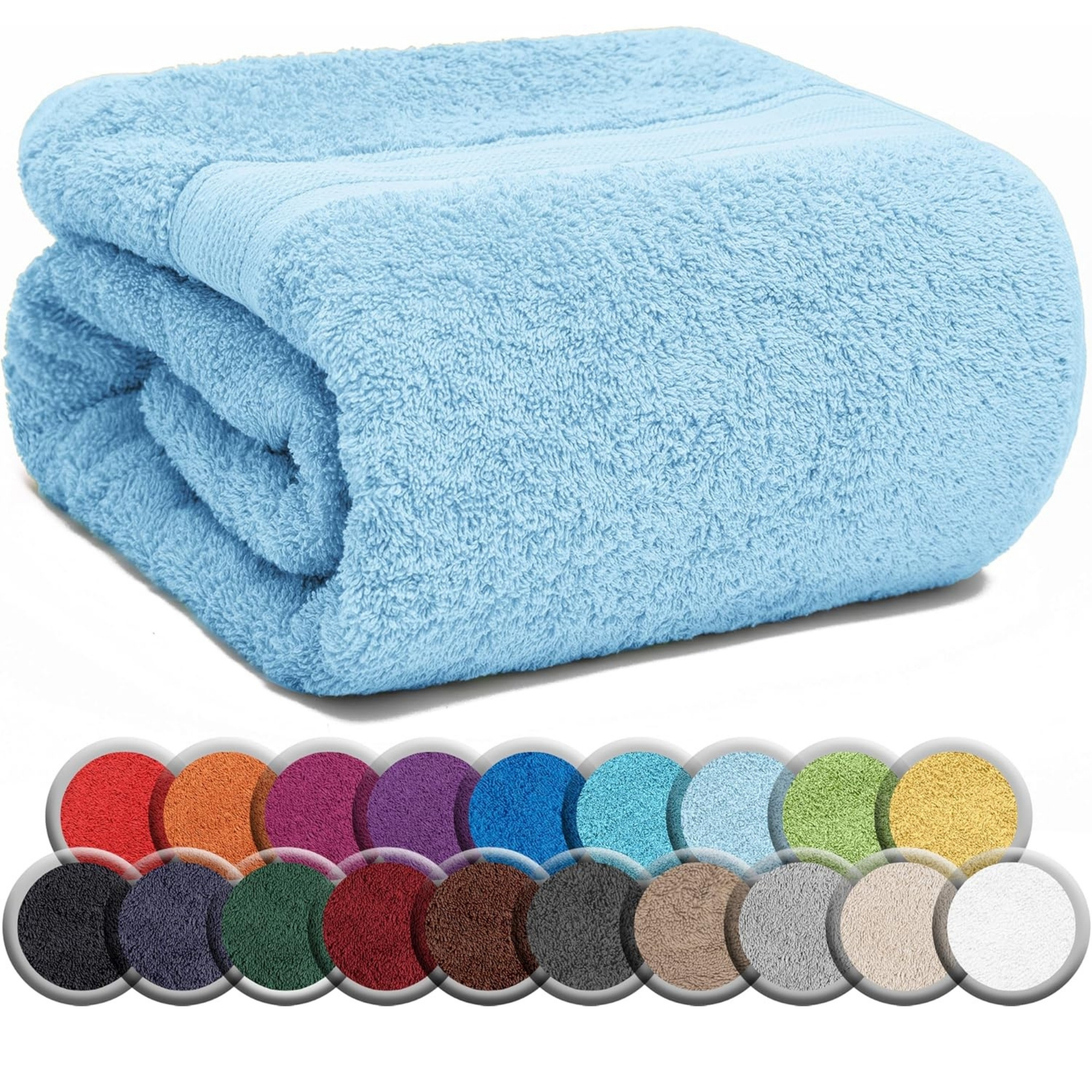 Naturemark Sauna Towel Hellblau 500 Gr/m² Quality 80x200cm Washablesauna Hand Towel Up To 60°c