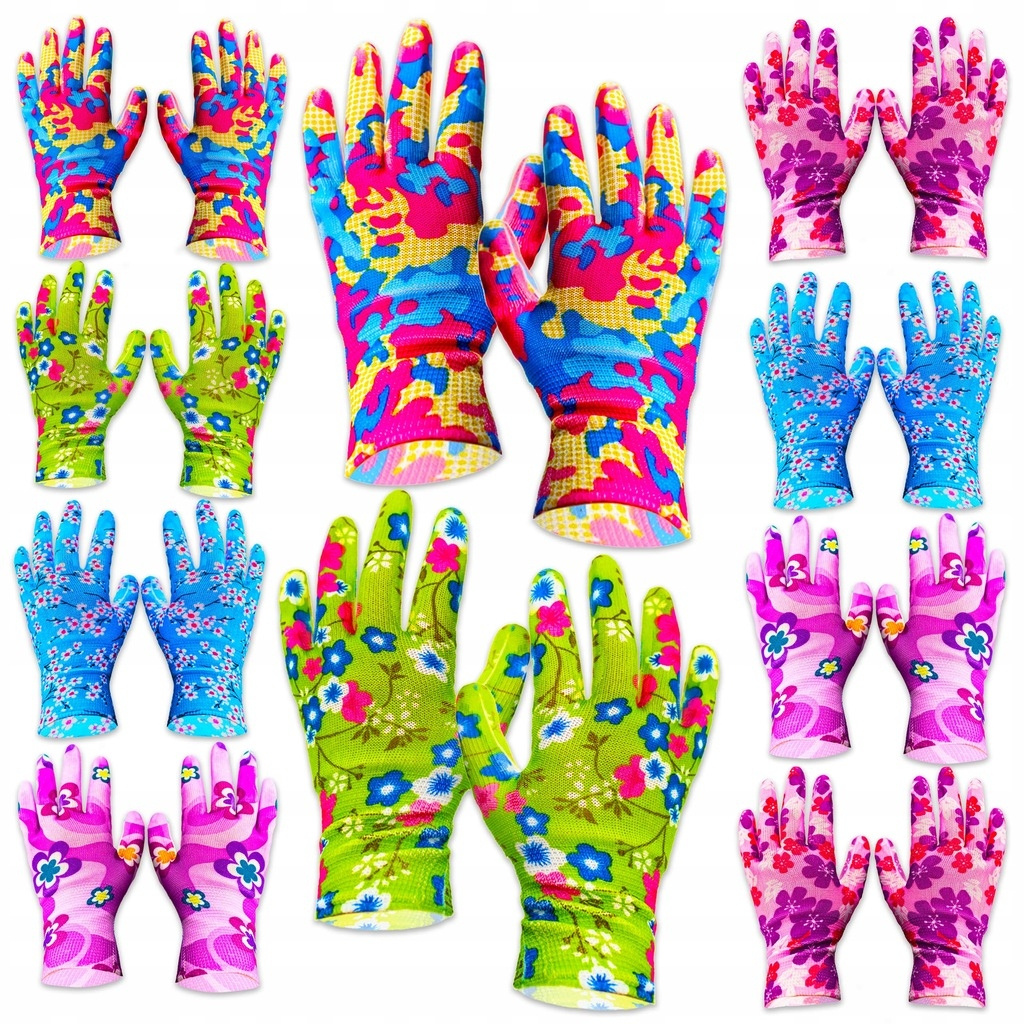 TEMU Heavy-duty Garden Gloves, Protective Work Gloves For Men And Women, Size M, 10 Pairs