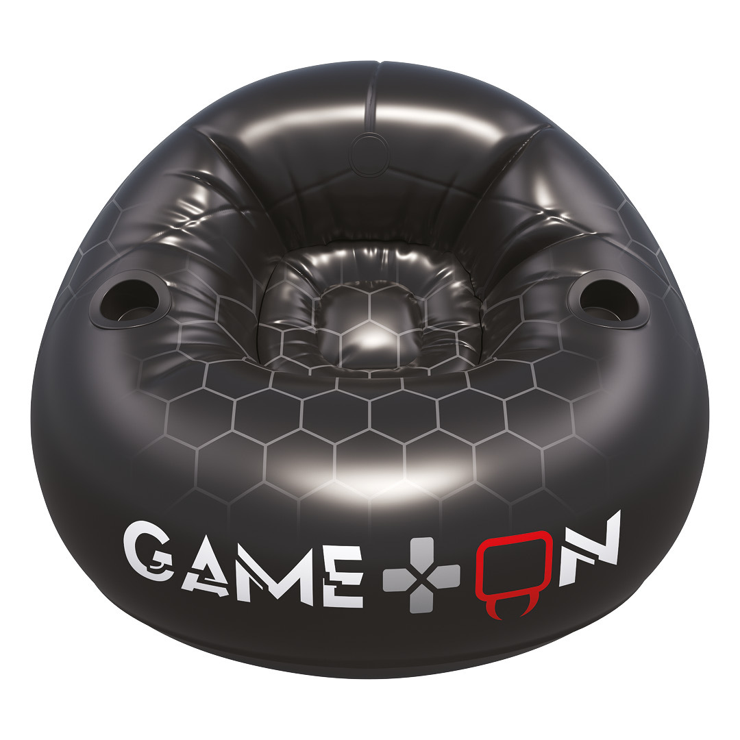 TEMU Venom Inflatable Gaming Chair With Cup Holders | Bean Bag Style Blow Up Seat For | Supports Up To 75 Kg