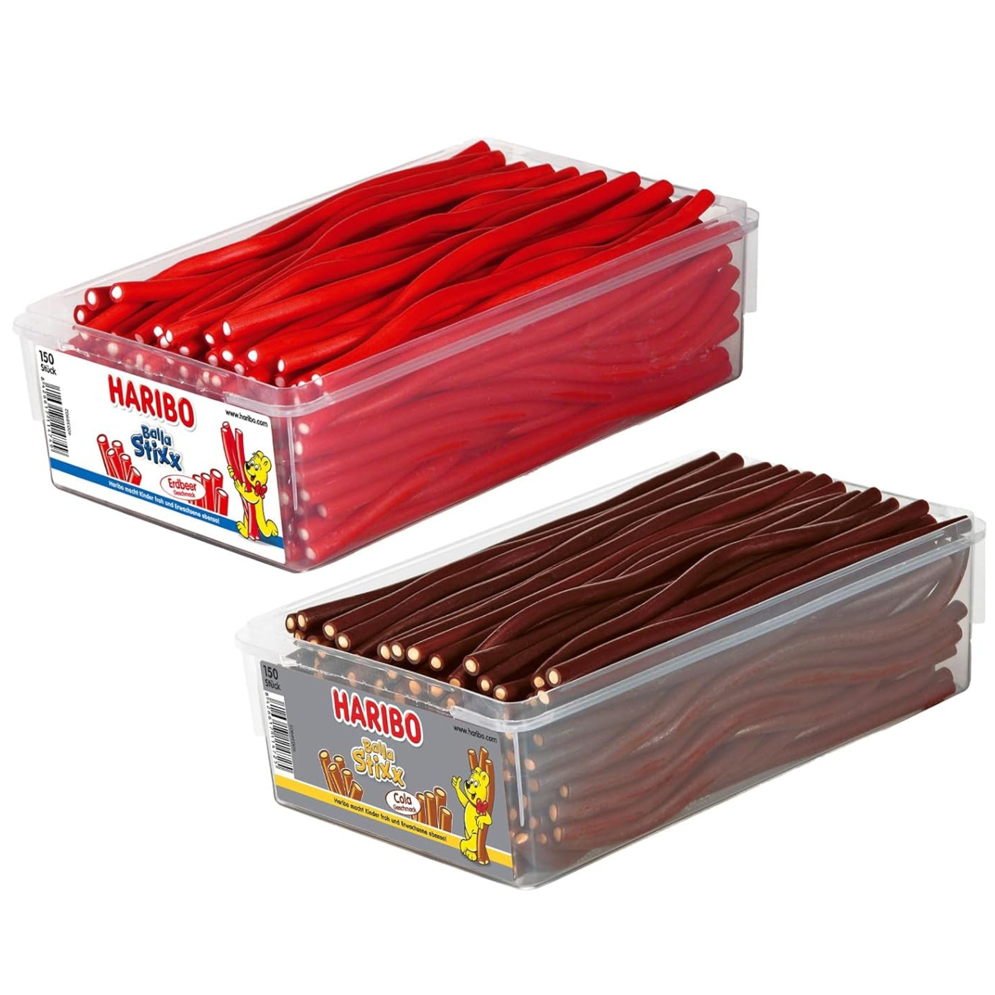 E-shop Haribo Balla 1x Erdbeere + 1x Cola Süßigkeiten Mischpaket für Party oder Büro