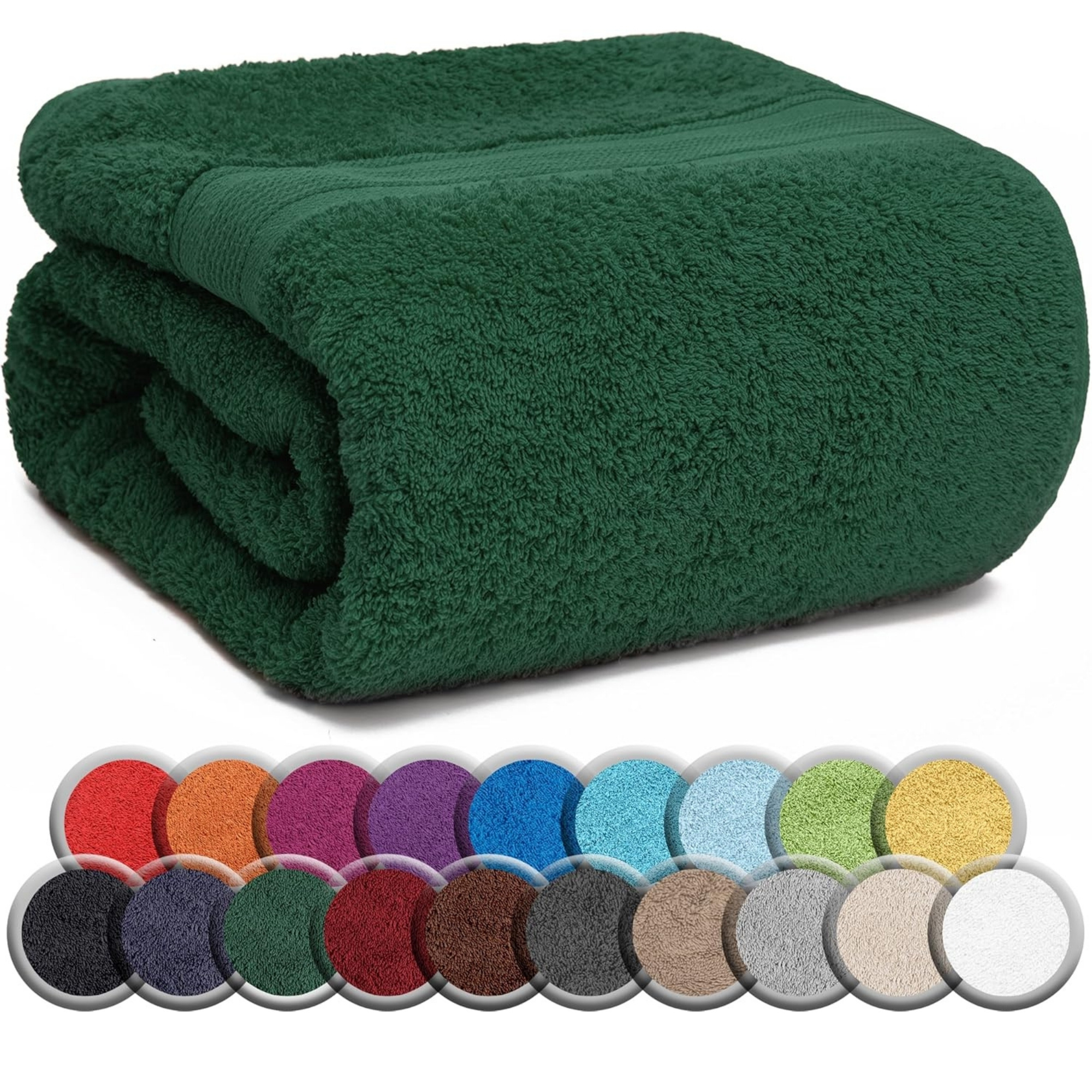 Image of Naturemark Sauna Towel Dark Green 500 Gr/m² Quality 80x200cm Washablesauna Hand Towel Up To 60°c
