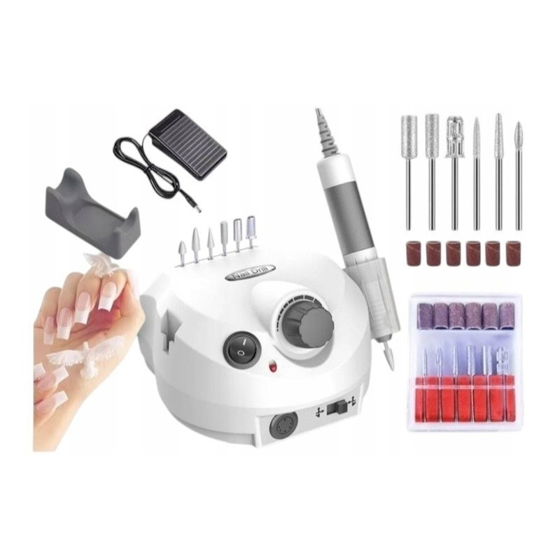 TEMU Nail Polish + 60w Drills Set Manicure Pedicure Strong