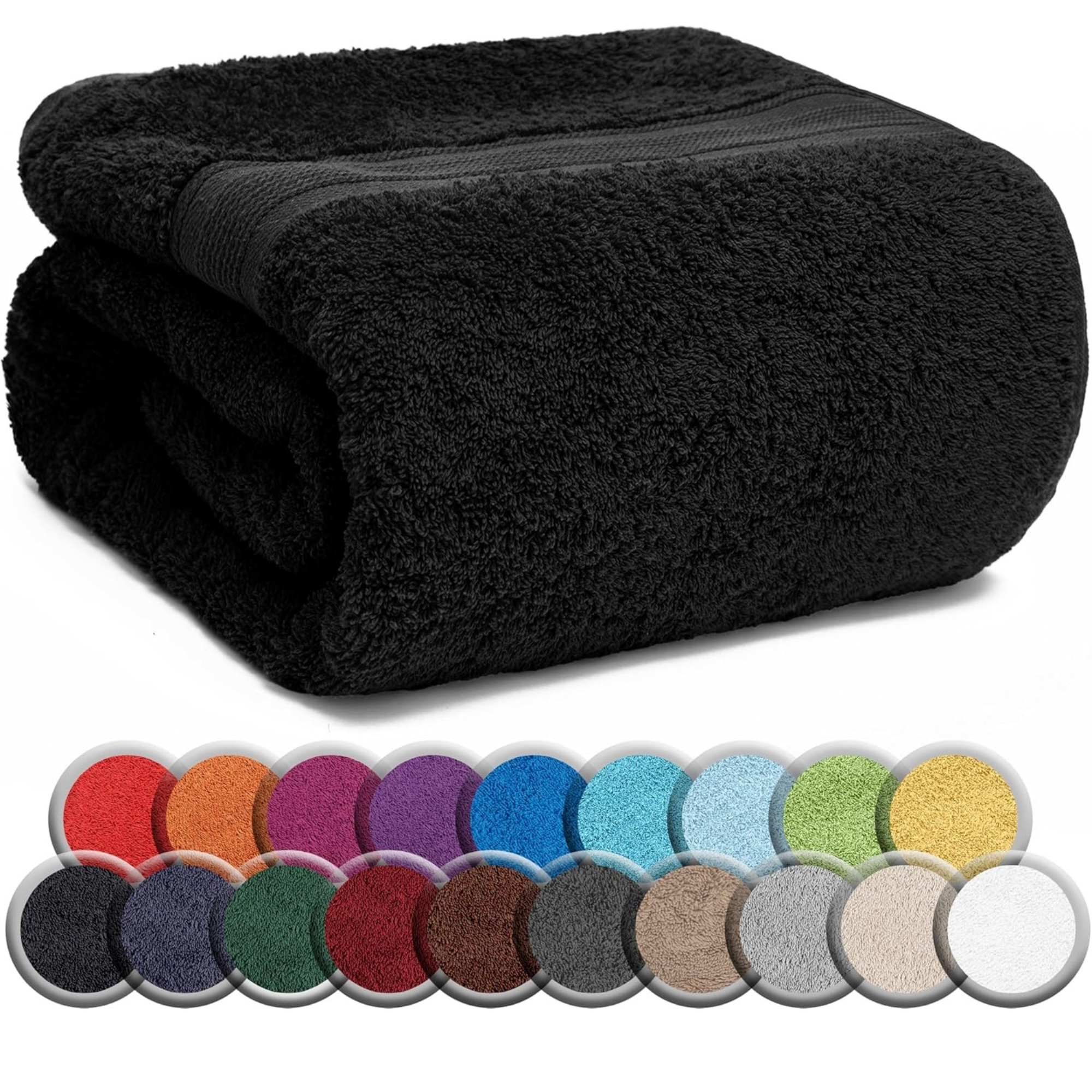 Image of Naturemark Sauna Towel Black 500 Gr/m² Quality 80x200cm Washablesauna Hand Towel Up To 60°c