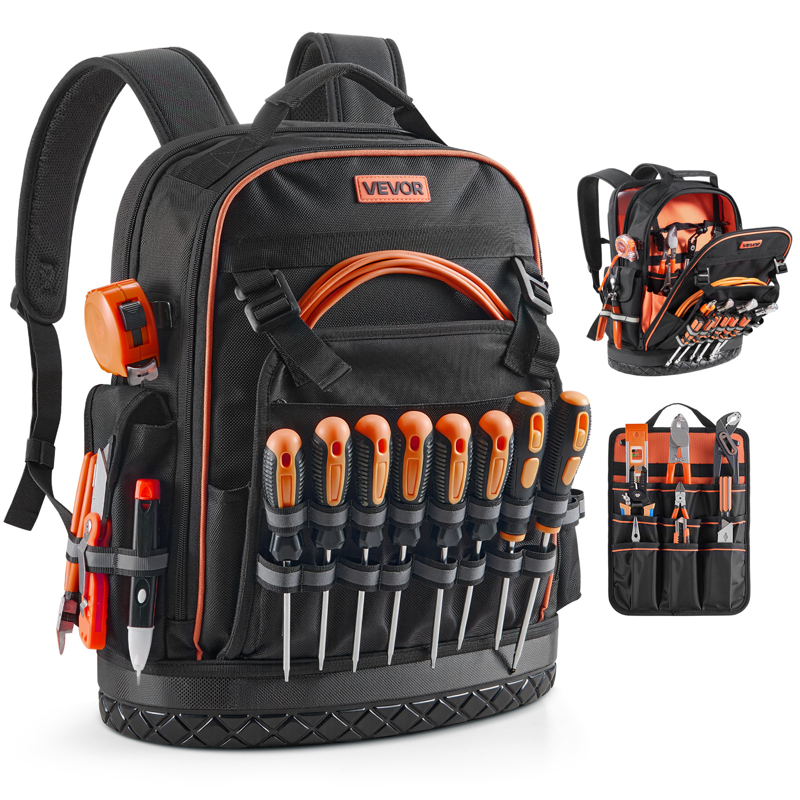 Image of Vevor Tool Backpack 64 Pockets Backpack For Electrician