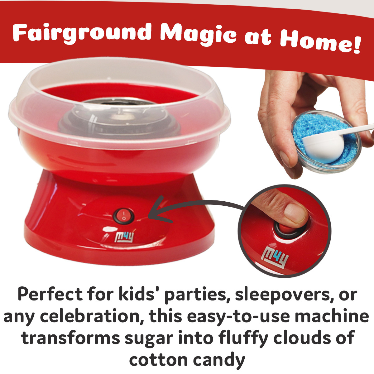 M4Y Premium Candy Floss Maker Cotton Candy Machine