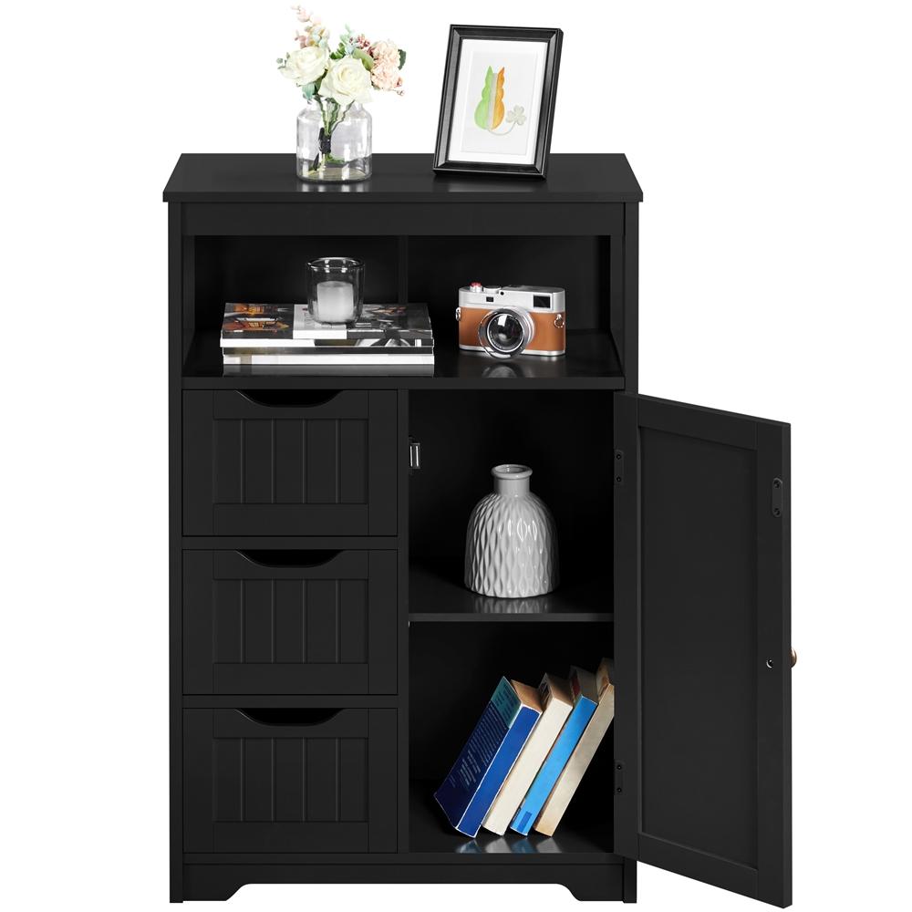 Costoffs Bathroom Storage Cabinet with 3 Drawers & 1 Door, Freestanding
