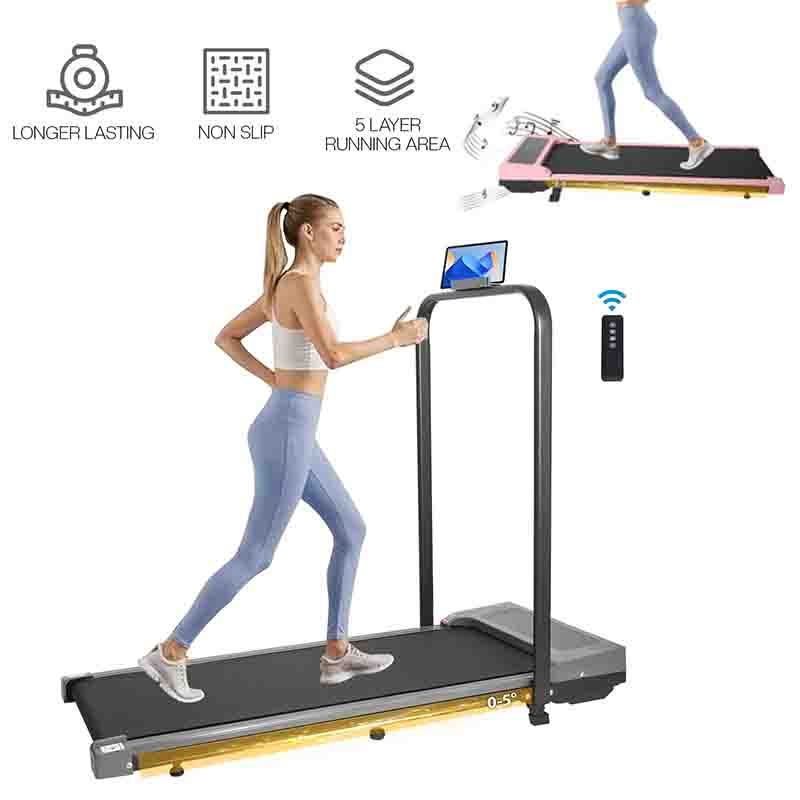 Under Desk Treadmill with Incline Foldable Walking Pad Bluetooth App Home Office