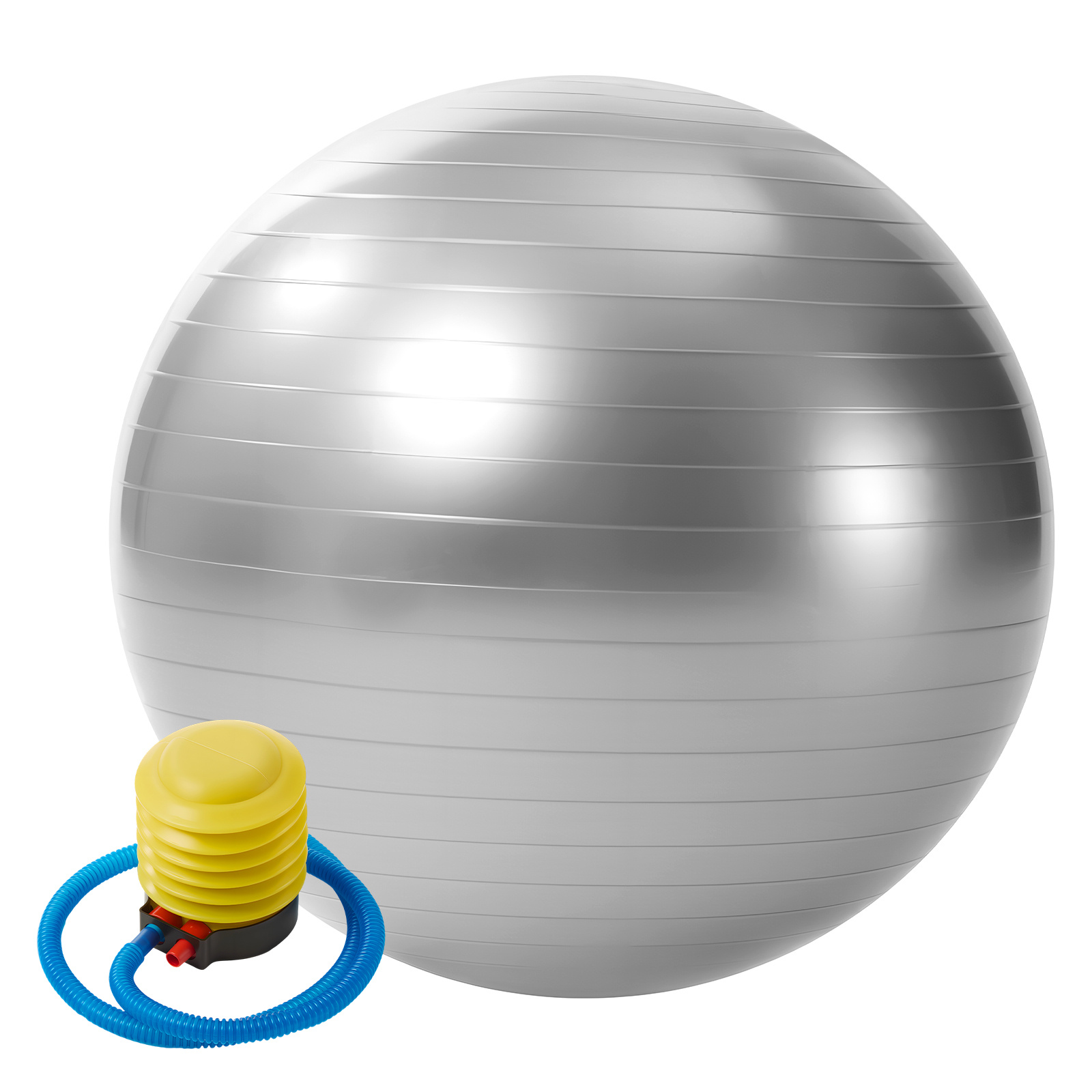 TEMU 55/65/75cm Yoga Ball Red With Pump Yoga Ball Exercise Ball Sensory Equipment Yoga Training