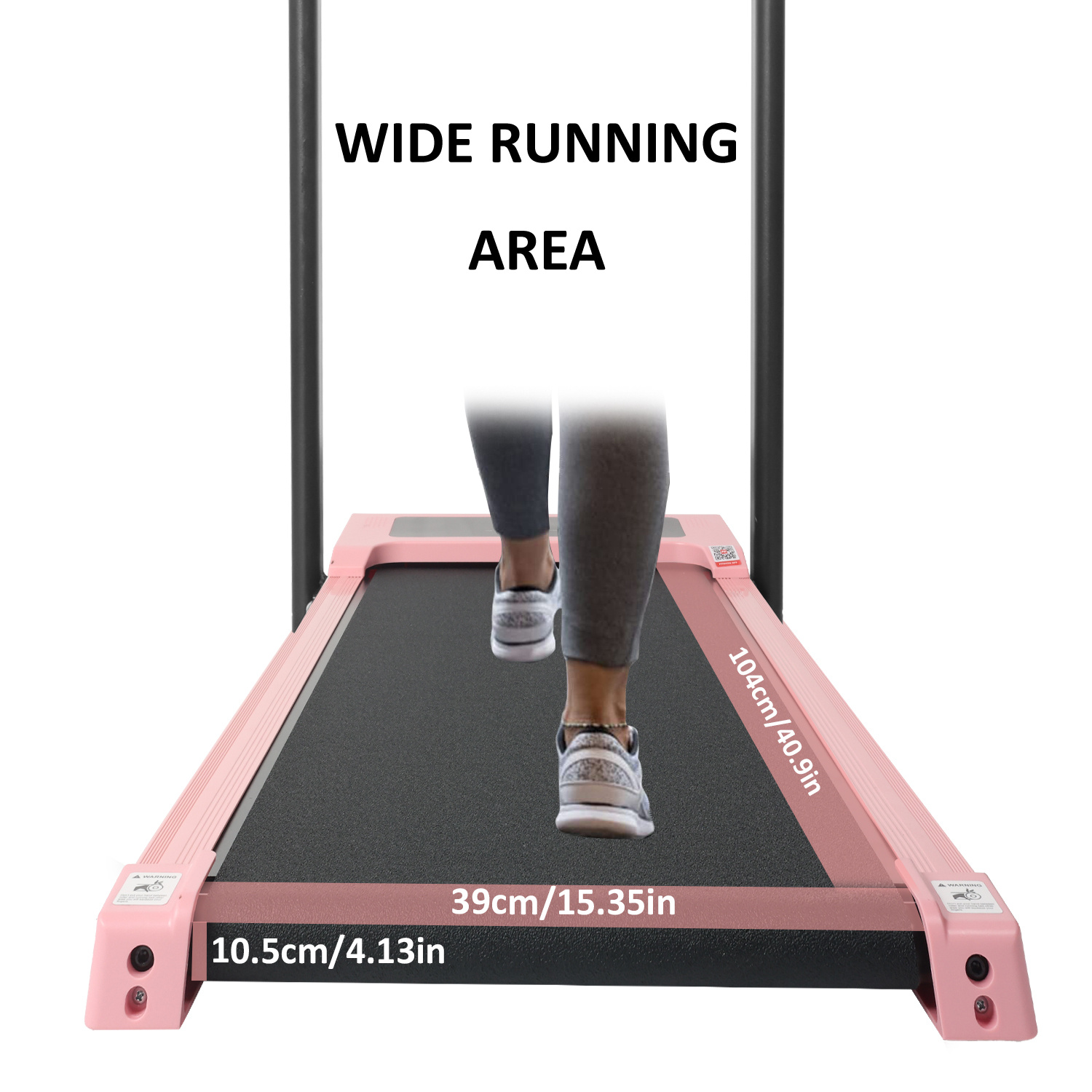 Under Desk Treadmill with Incline Foldable Walking Pad Bluetooth App Home Office