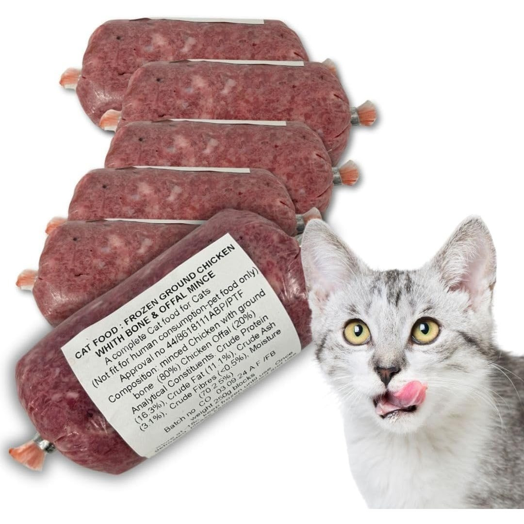 TEMU Cat Food Chicken Mince 16x250g . Diet- 4kg Box Pet Food